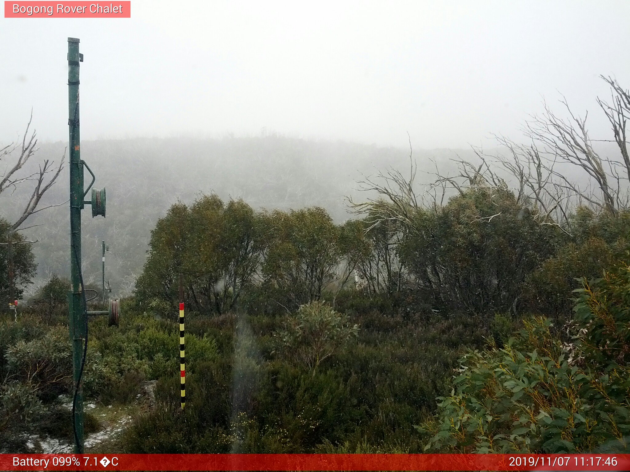 Bogong Web Cam 11:17am Thursday 7th of November 2019