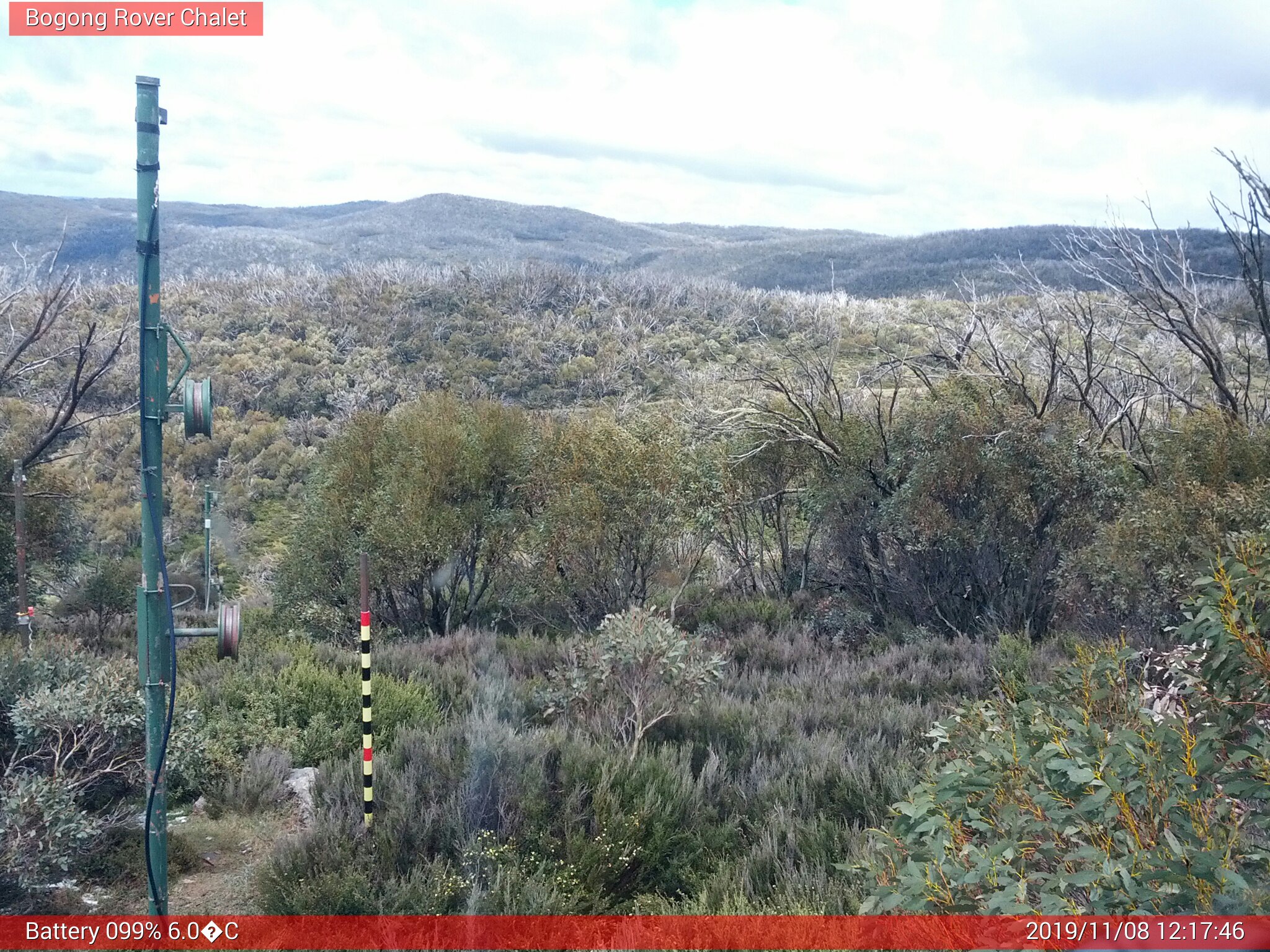 Bogong Web Cam 12:17pm Friday 8th of November 2019