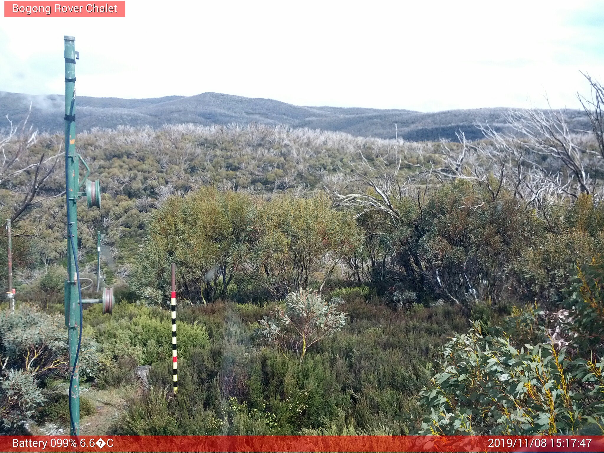 Bogong Web Cam 3:17pm Friday 8th of November 2019