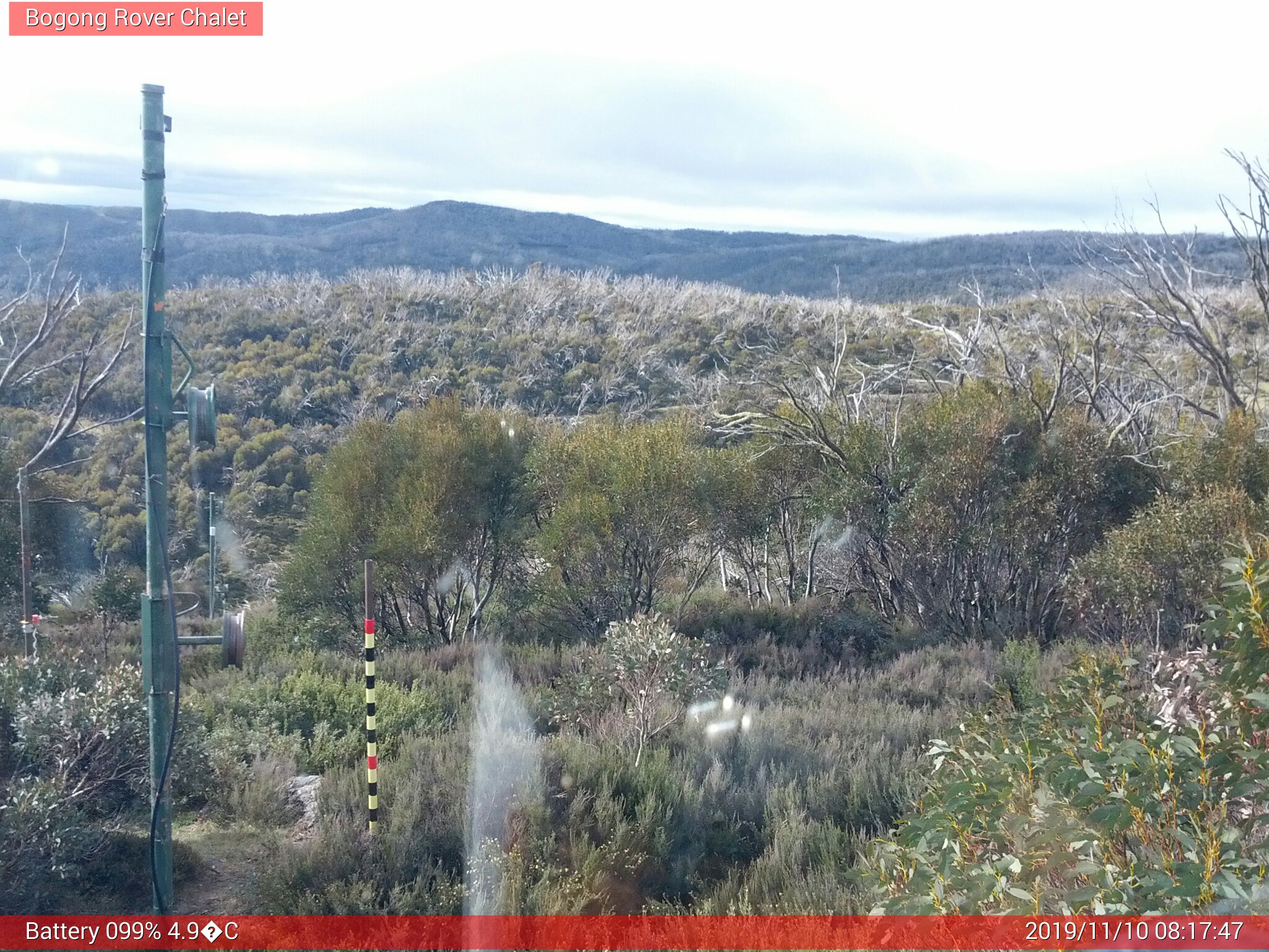 Bogong Web Cam 8:17am Sunday 10th of November 2019