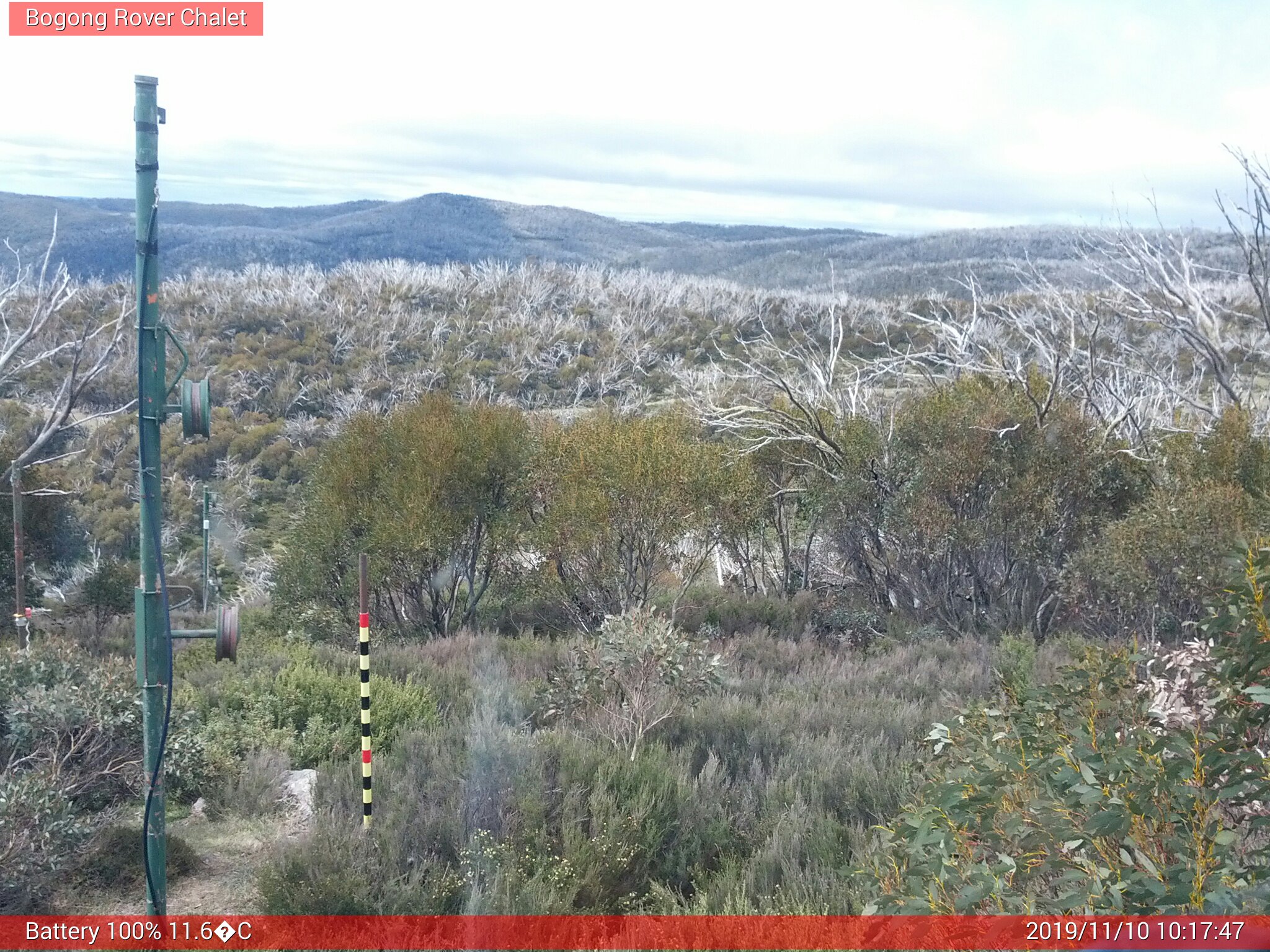 Bogong Web Cam 10:17am Sunday 10th of November 2019