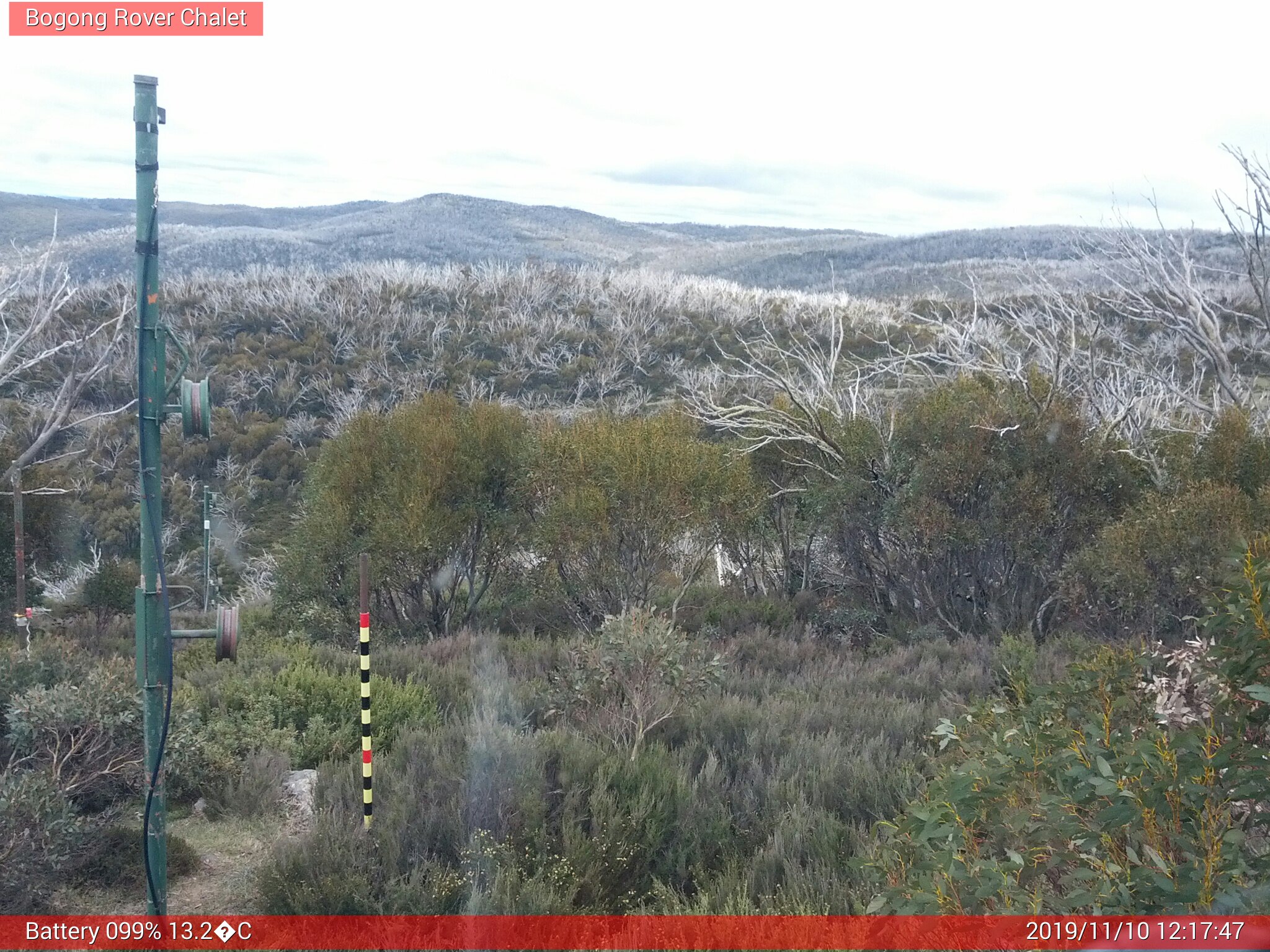 Bogong Web Cam 12:17pm Sunday 10th of November 2019