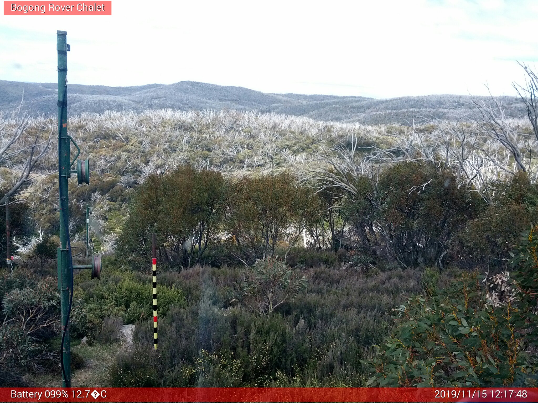 Bogong Web Cam 12:17pm Friday 15th of November 2019