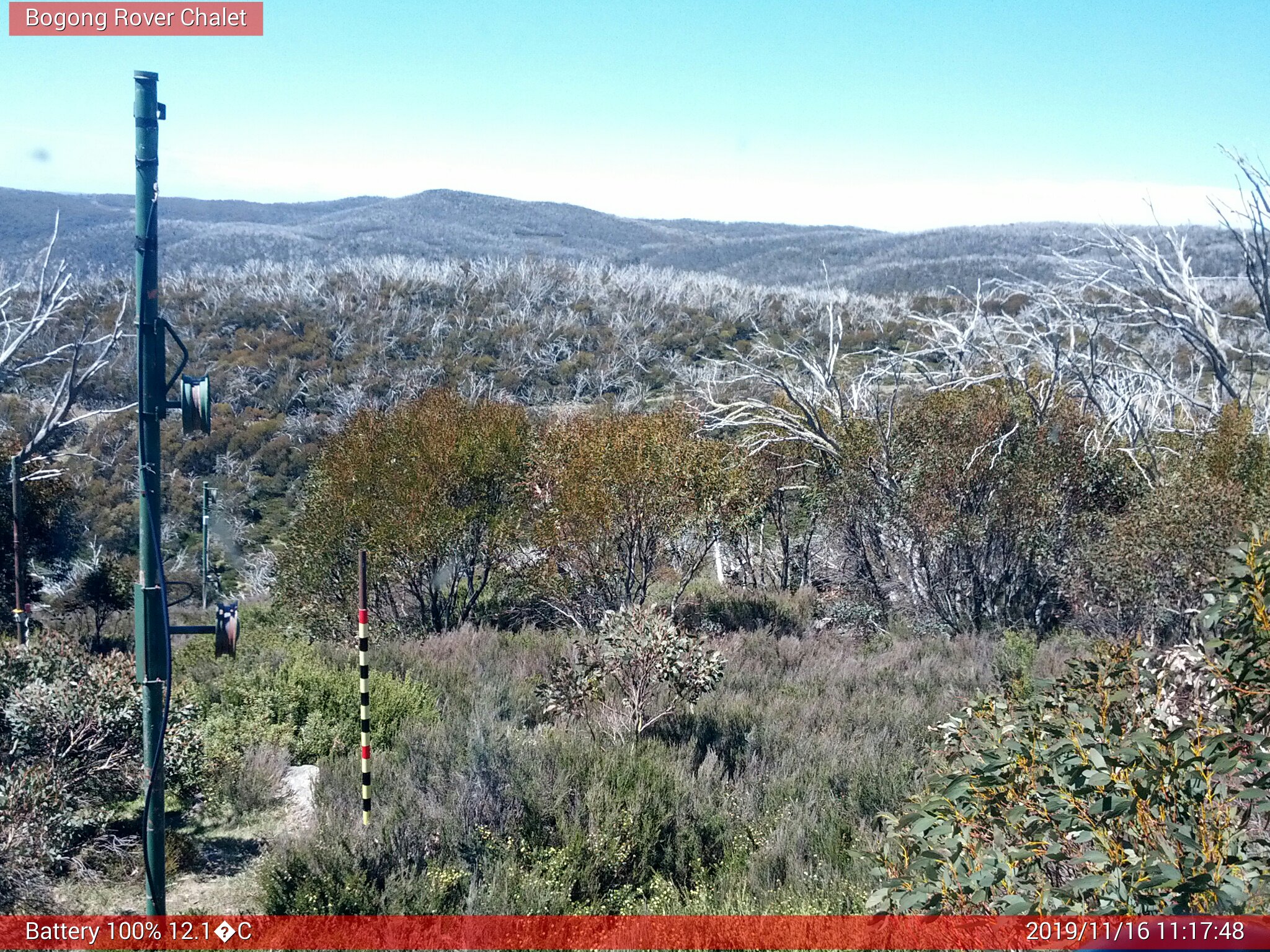 Bogong Web Cam 11:17am Saturday 16th of November 2019