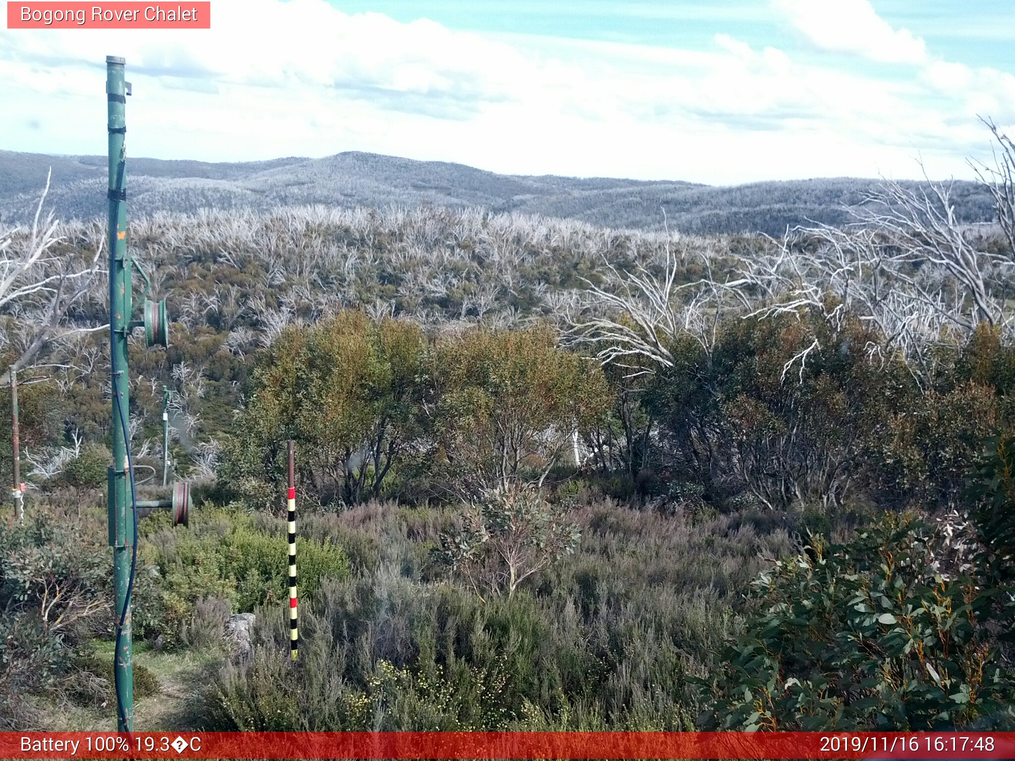 Bogong Web Cam 4:17pm Saturday 16th of November 2019