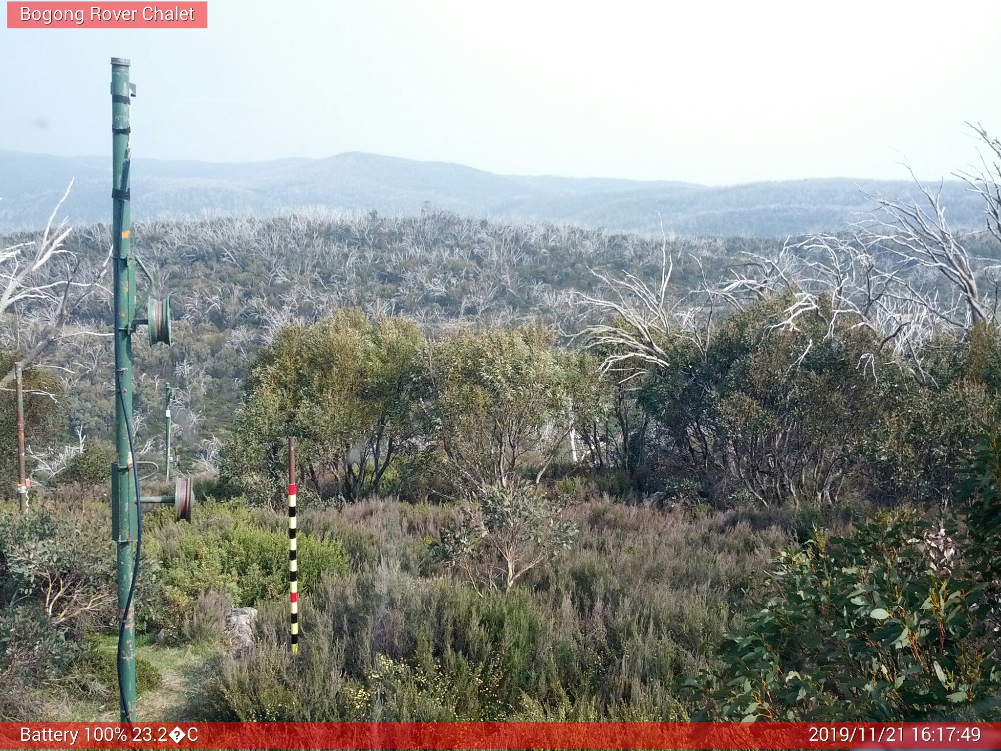 Bogong Web Cam 4:17pm Thursday 21st of November 2019