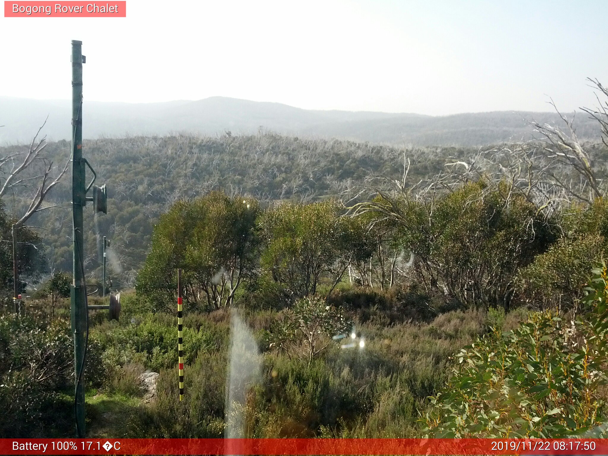 Bogong Web Cam 8:17am Friday 22nd of November 2019