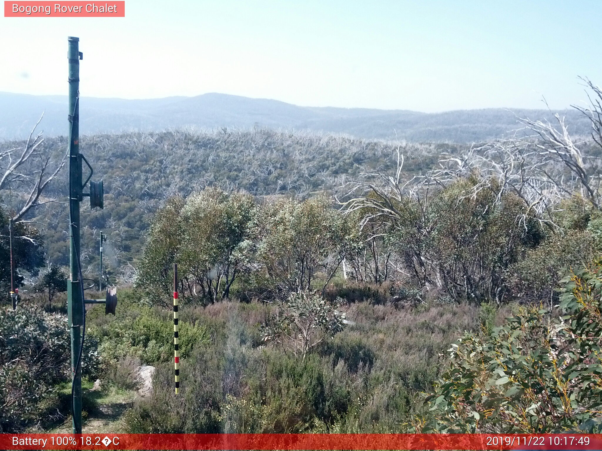 Bogong Web Cam 10:17am Friday 22nd of November 2019