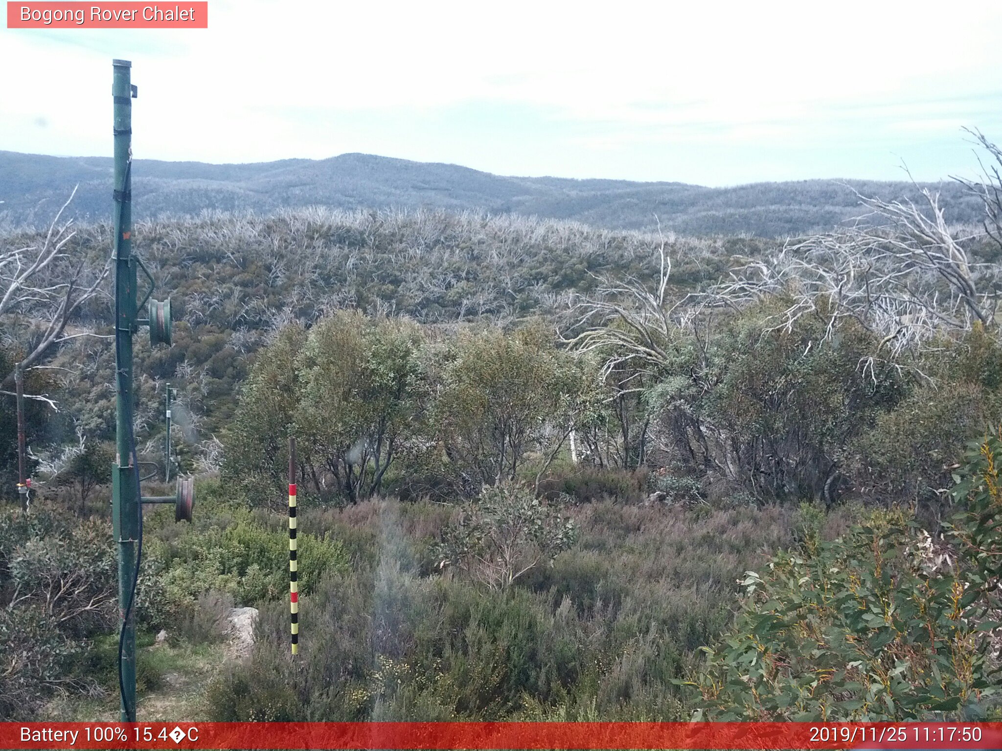 Bogong Web Cam 11:17am Monday 25th of November 2019