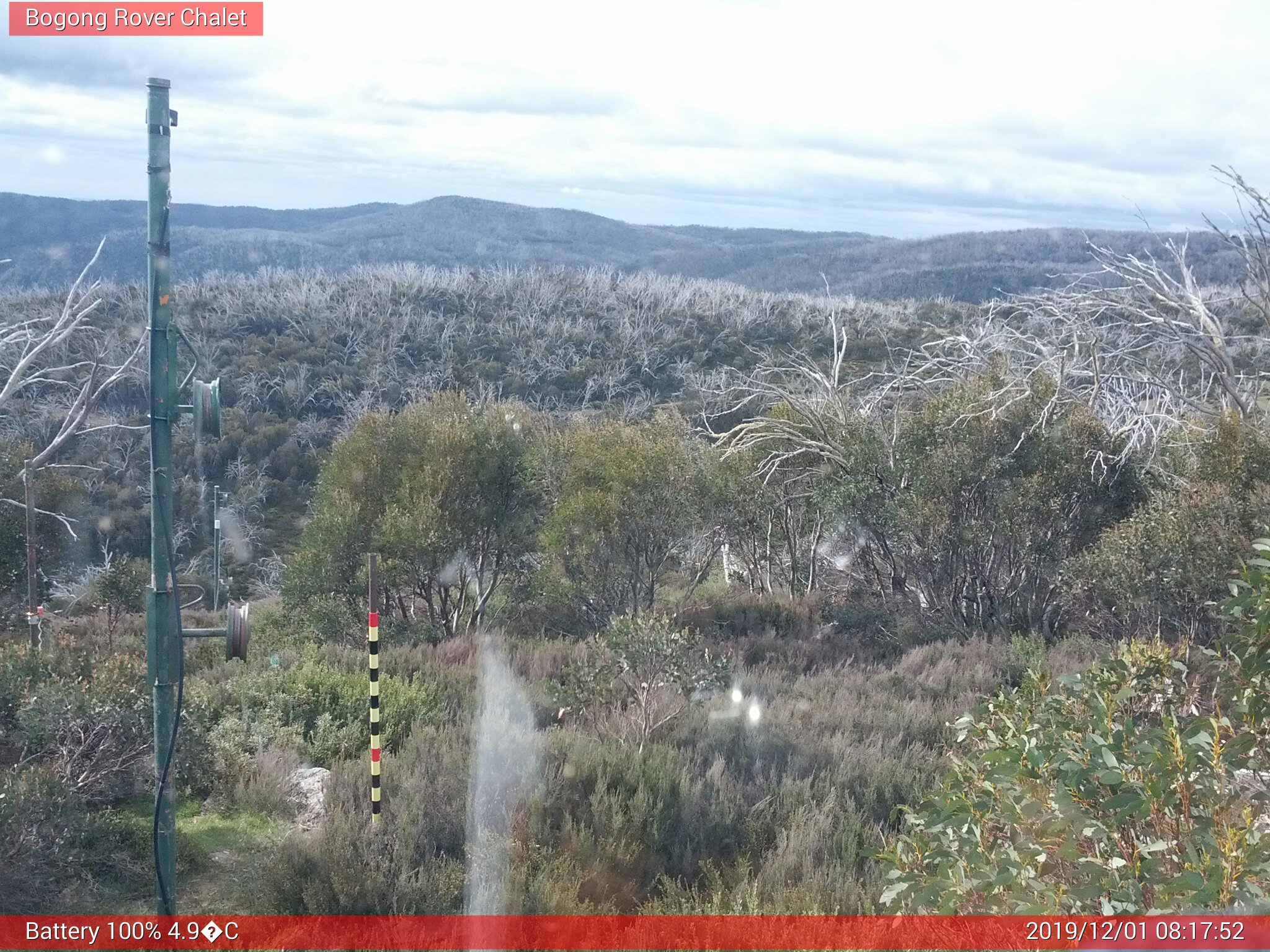 Bogong Web Cam 8:17am Sunday 1st of December 2019