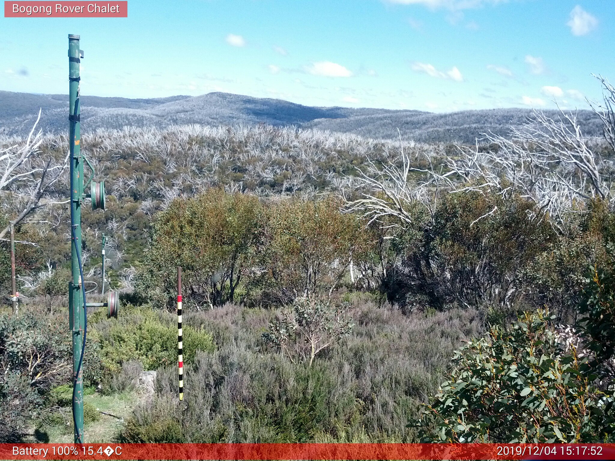 Bogong Web Cam 3:17pm Wednesday 4th of December 2019