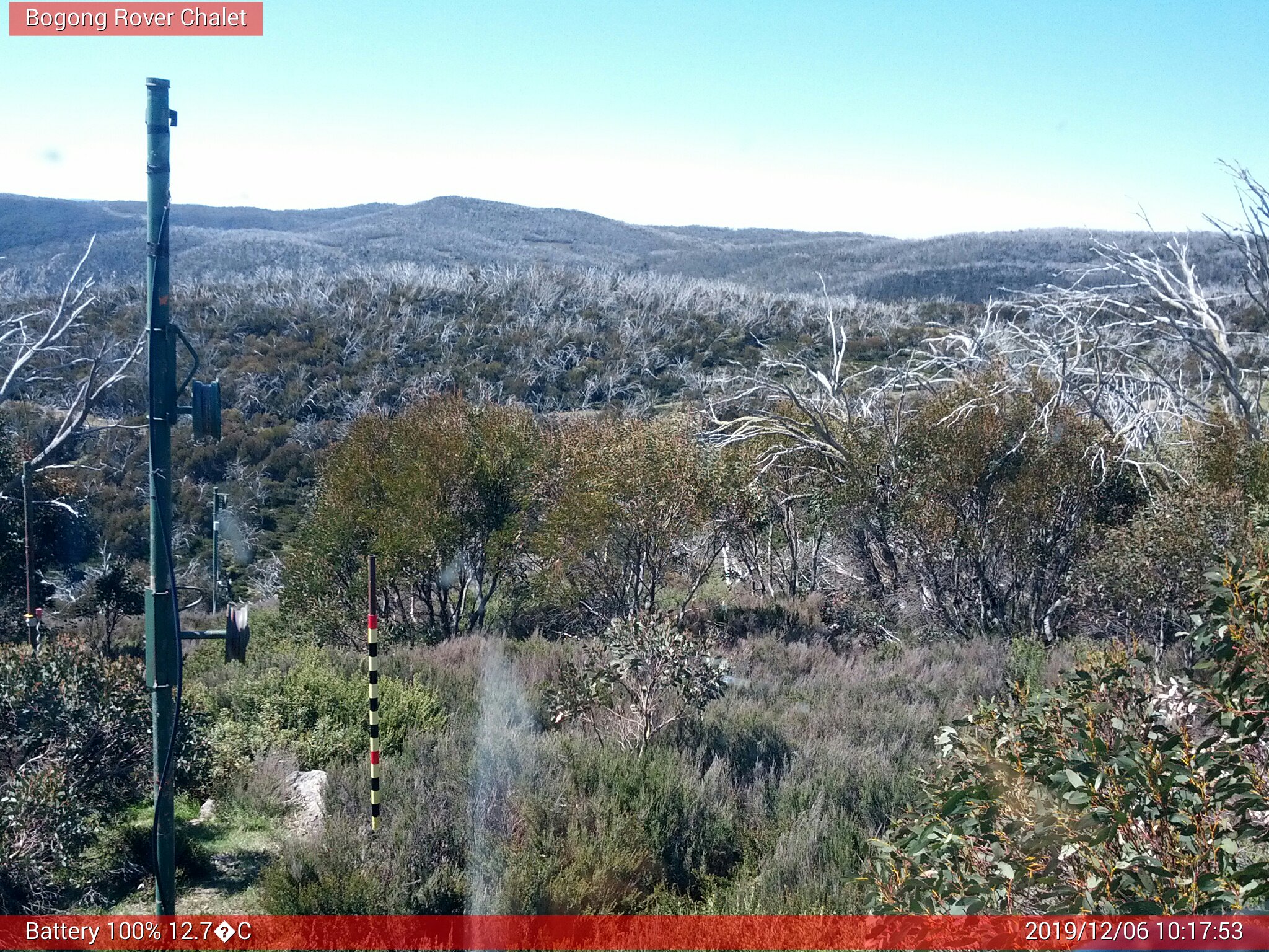 Bogong Web Cam 10:17am Friday 6th of December 2019