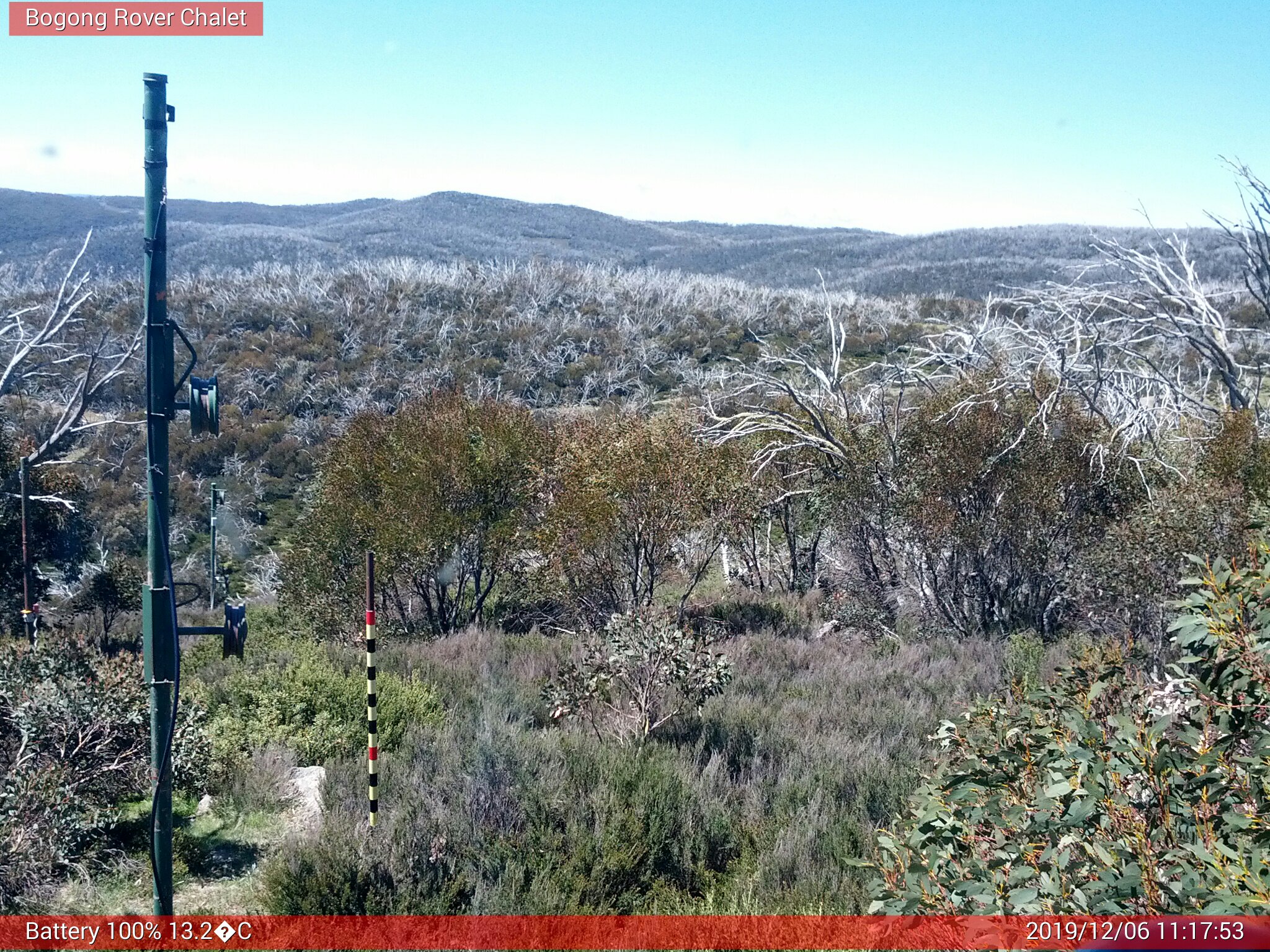 Bogong Web Cam 11:17am Friday 6th of December 2019