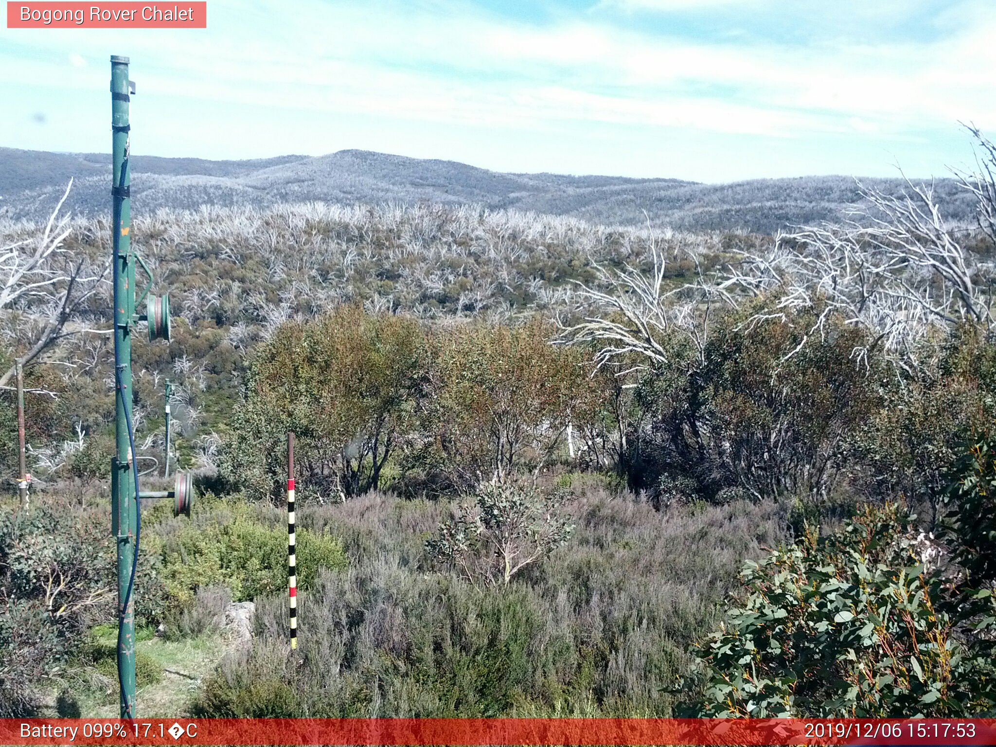 Bogong Web Cam 3:17pm Friday 6th of December 2019