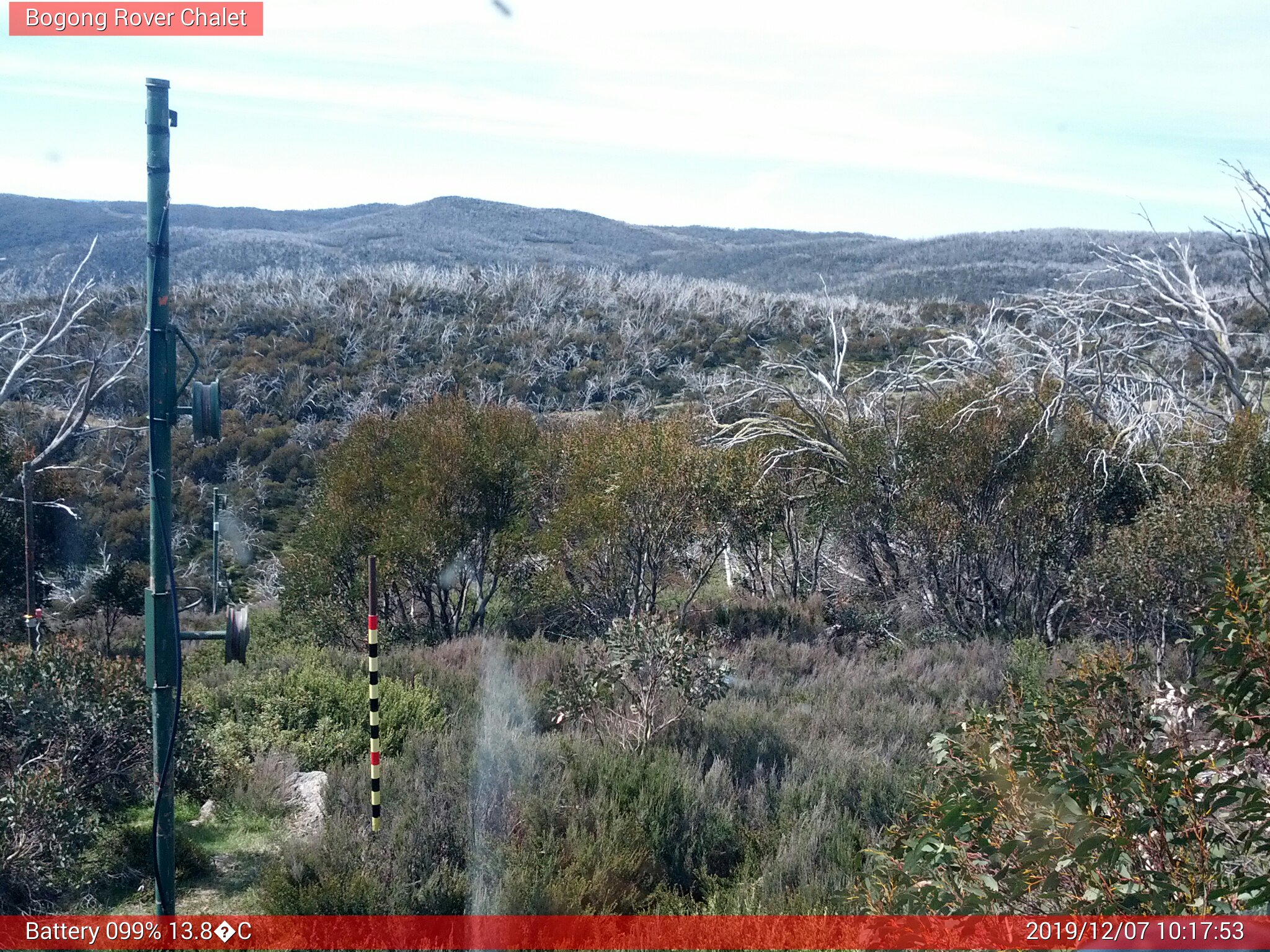 Bogong Web Cam 10:17am Saturday 7th of December 2019