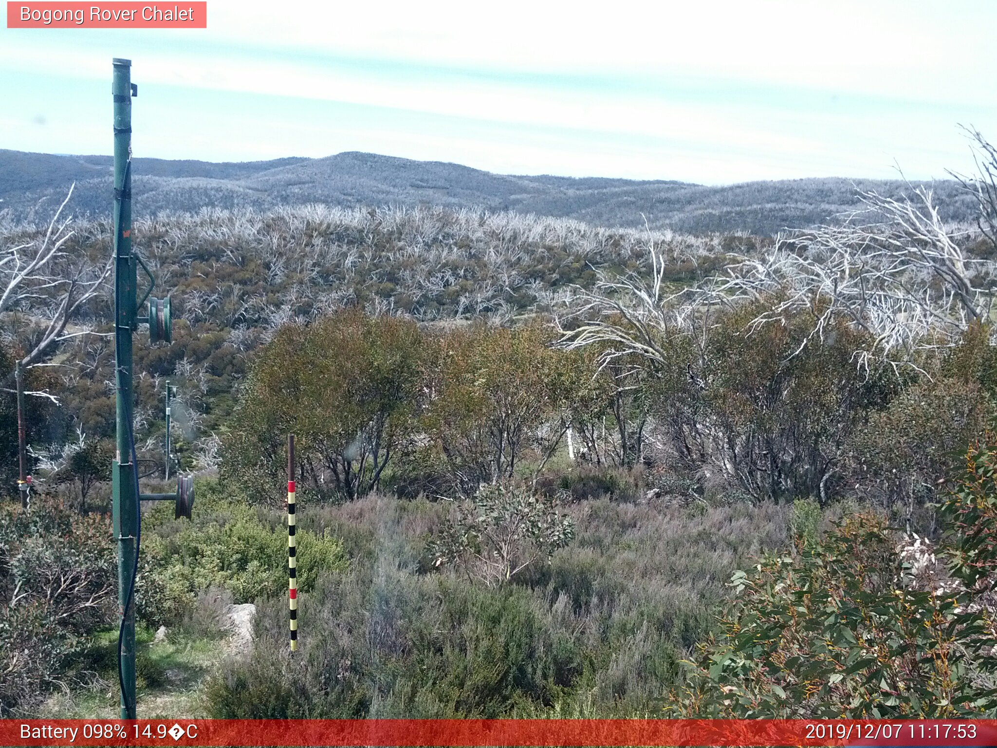 Bogong Web Cam 11:17am Saturday 7th of December 2019