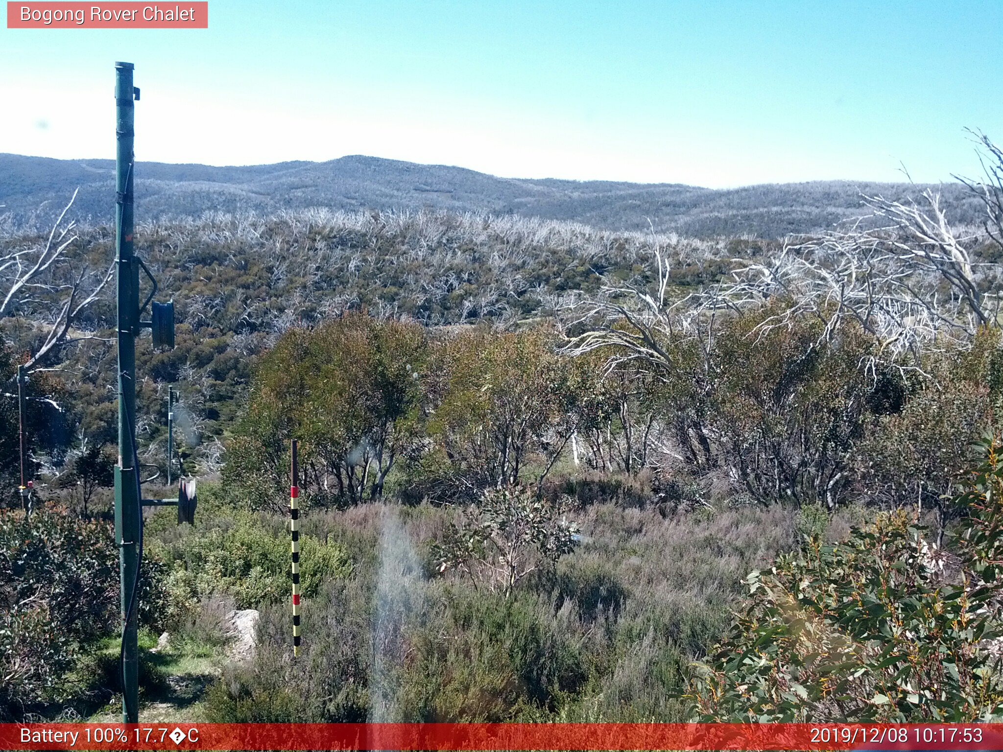 Bogong Web Cam 10:17am Sunday 8th of December 2019