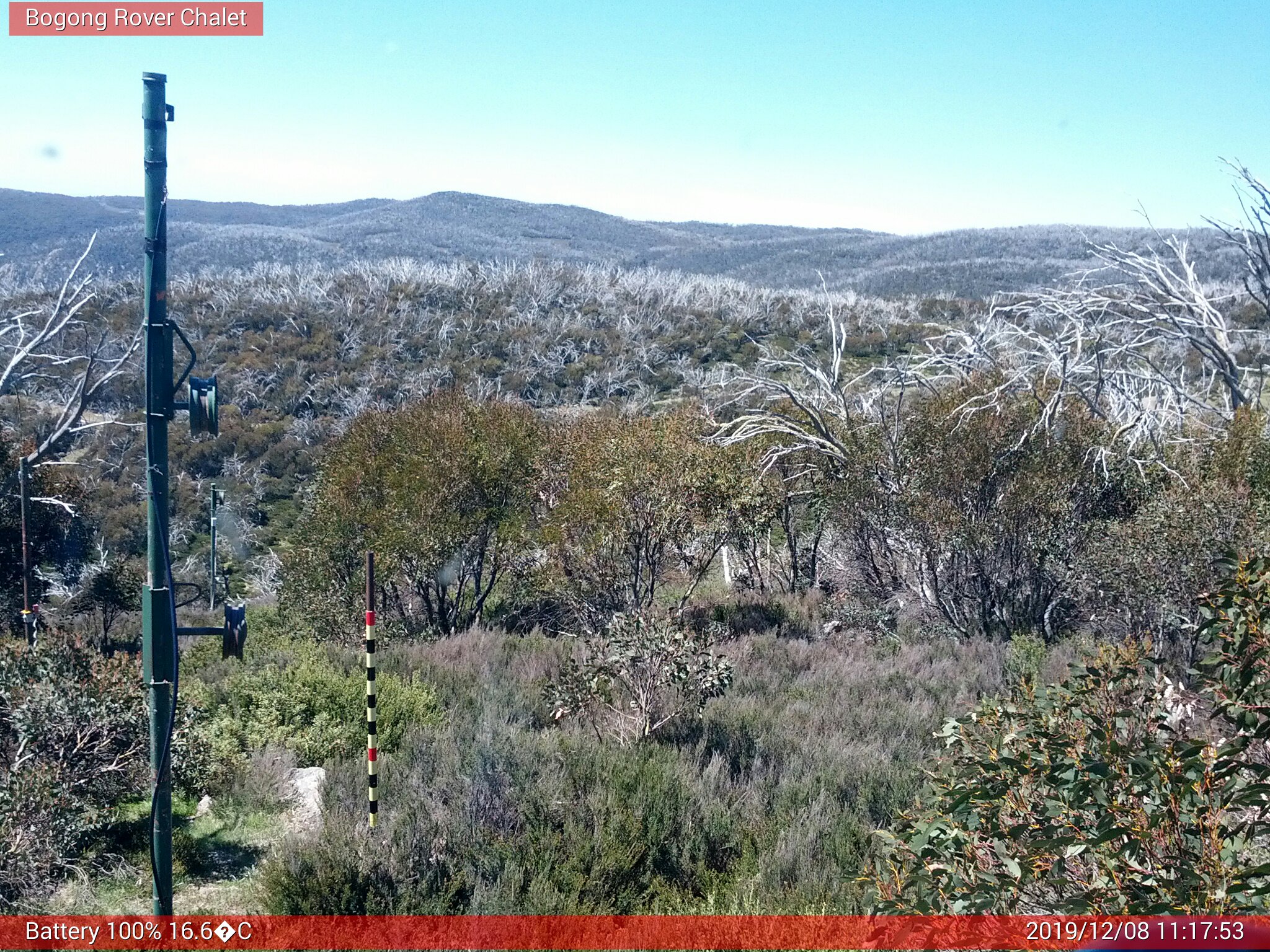 Bogong Web Cam 11:17am Sunday 8th of December 2019