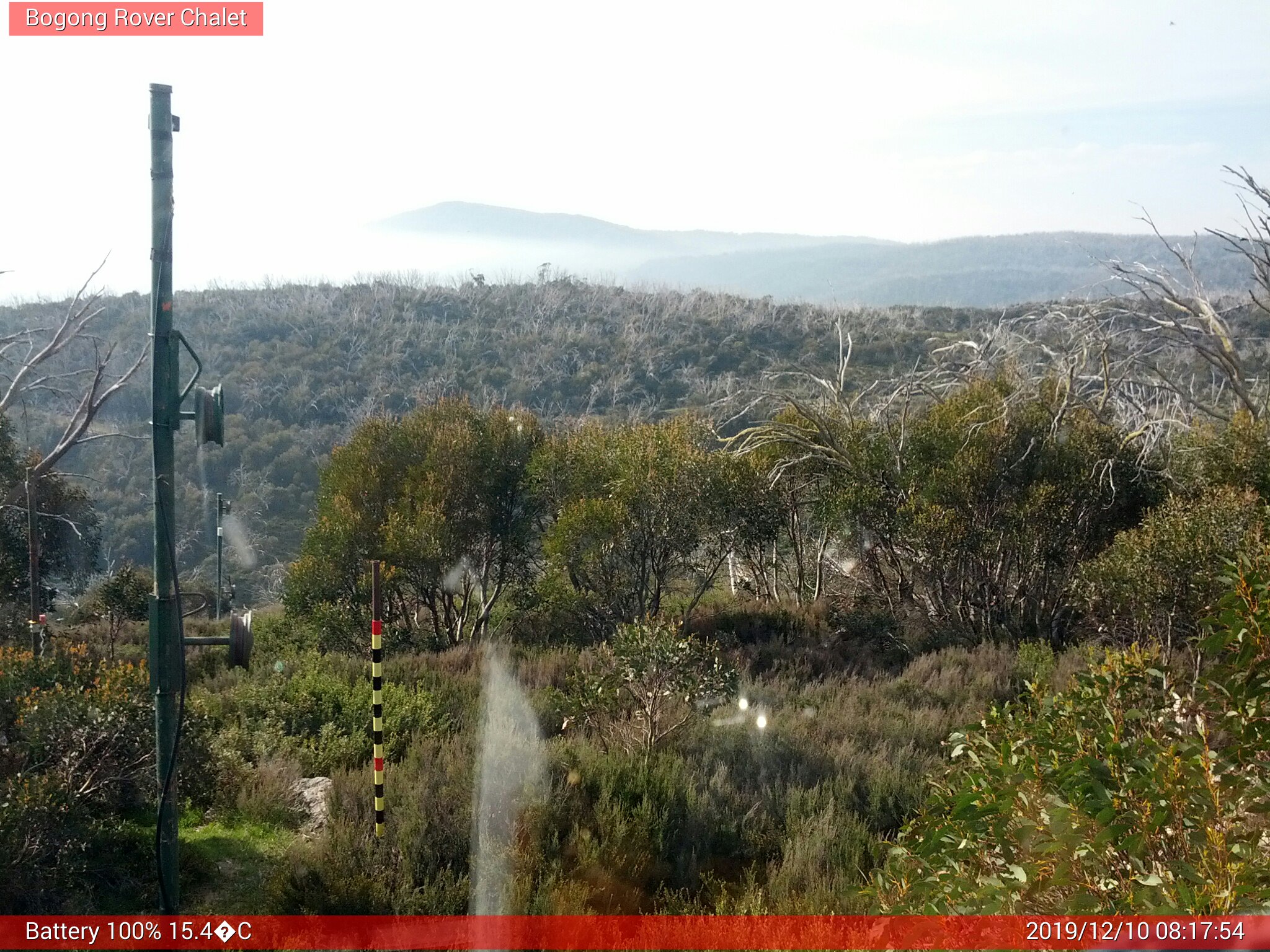 Bogong Web Cam 8:17am Tuesday 10th of December 2019