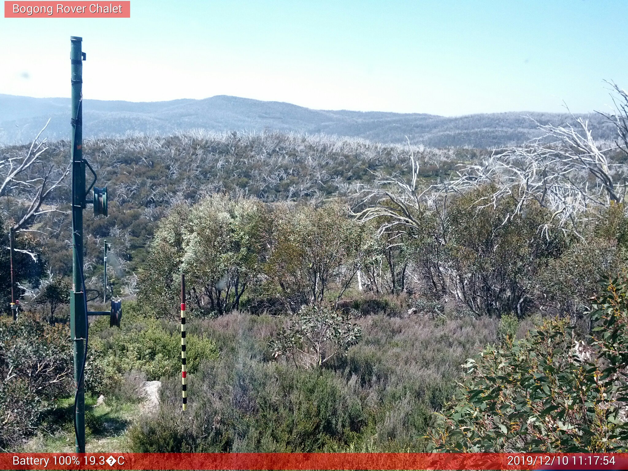 Bogong Web Cam 11:17am Tuesday 10th of December 2019