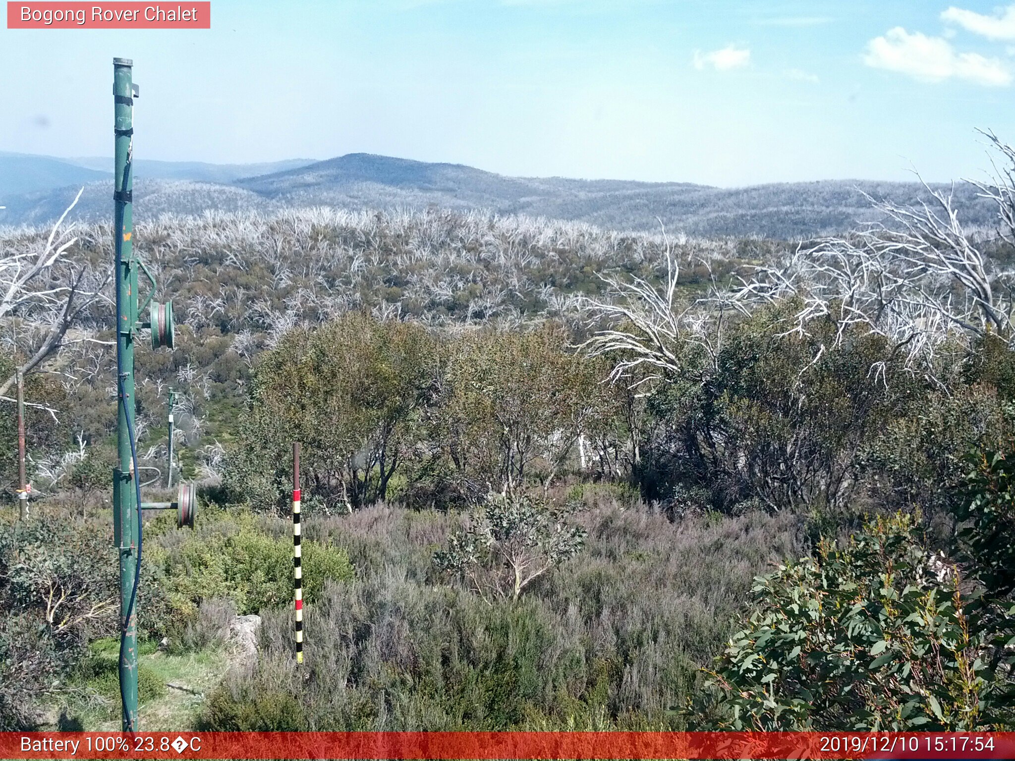 Bogong Web Cam 3:17pm Tuesday 10th of December 2019