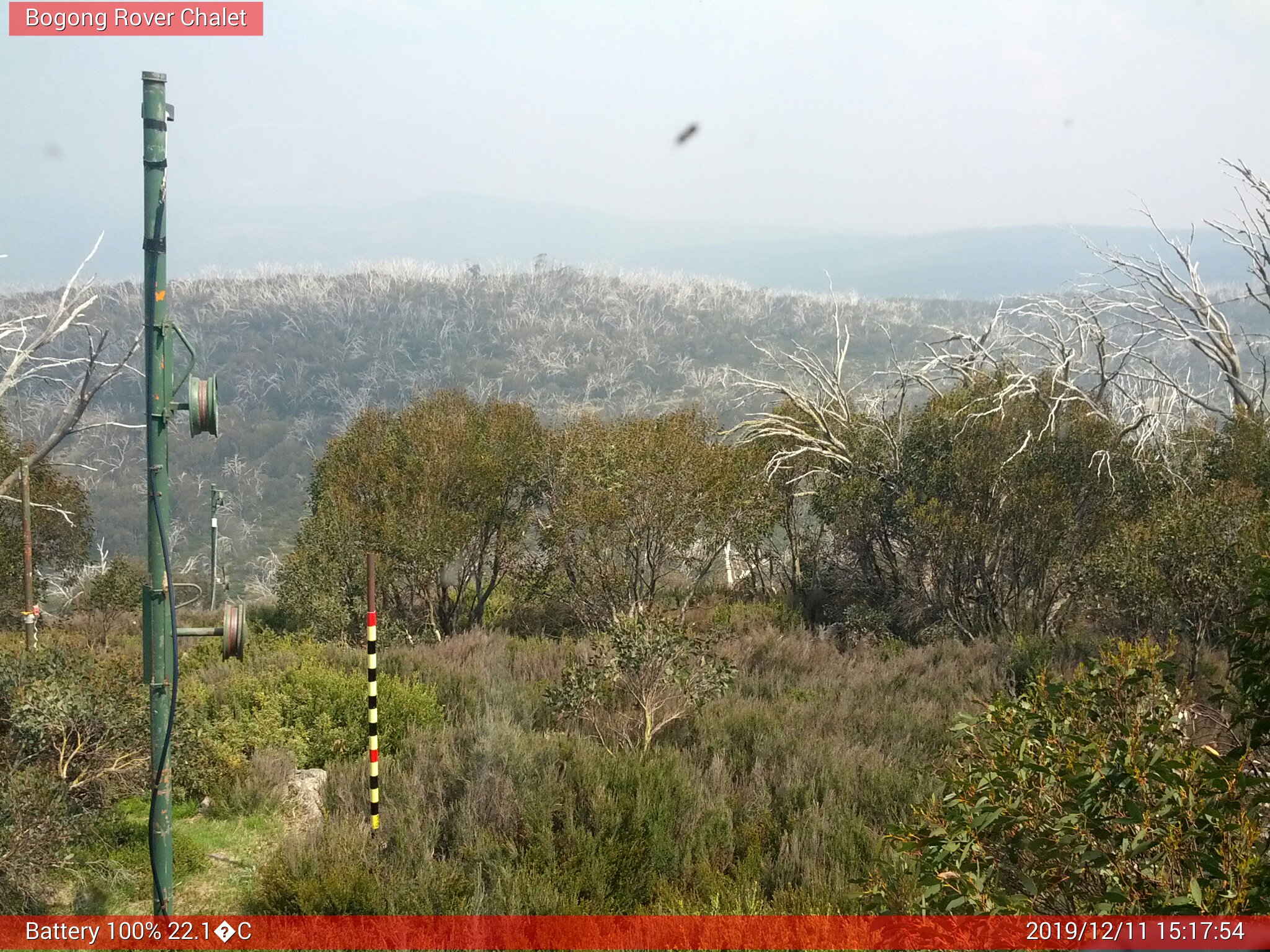 Bogong Web Cam 3:17pm Wednesday 11th of December 2019