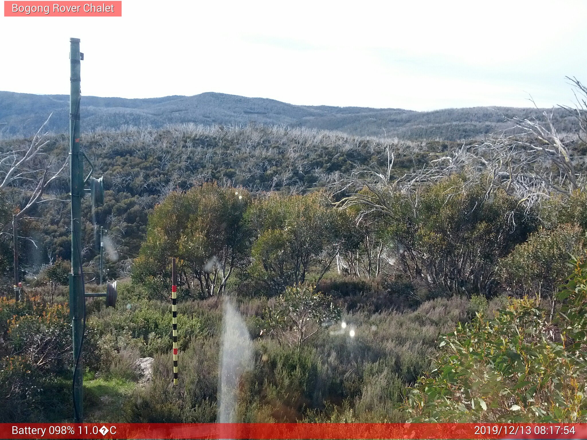 Bogong Web Cam 8:17am Friday 13th of December 2019