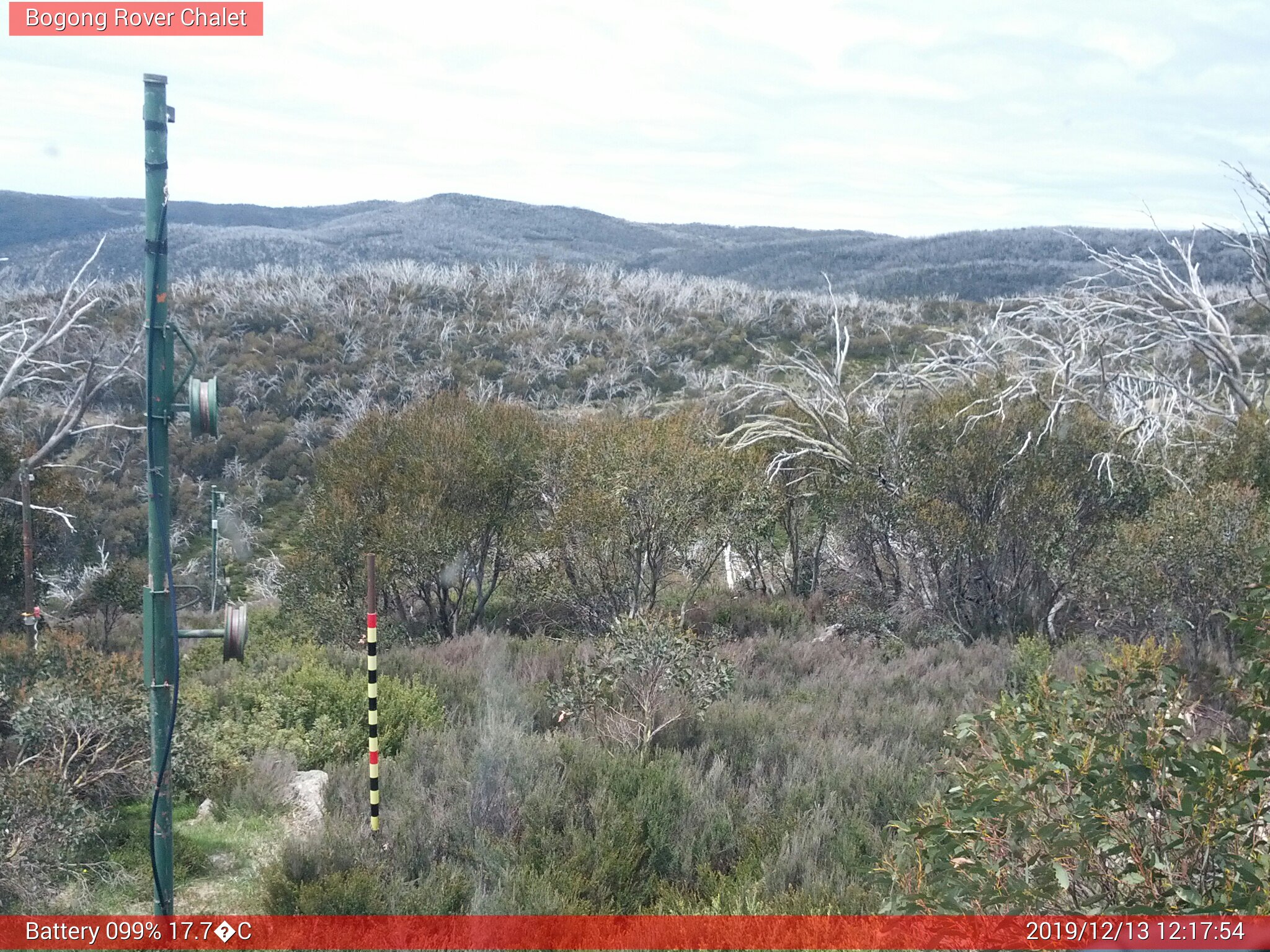 Bogong Web Cam 12:17pm Friday 13th of December 2019