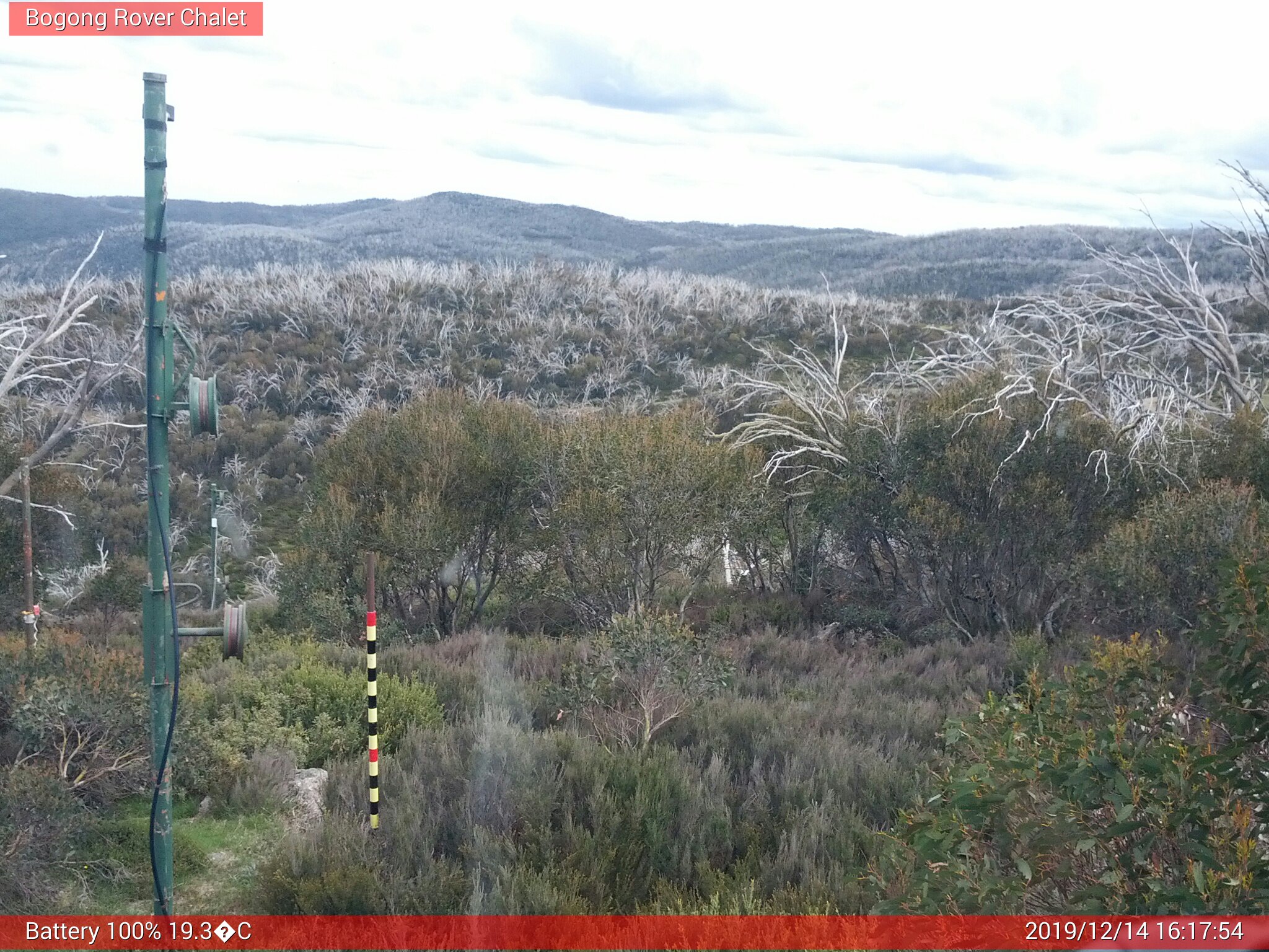 Bogong Web Cam 4:17pm Saturday 14th of December 2019