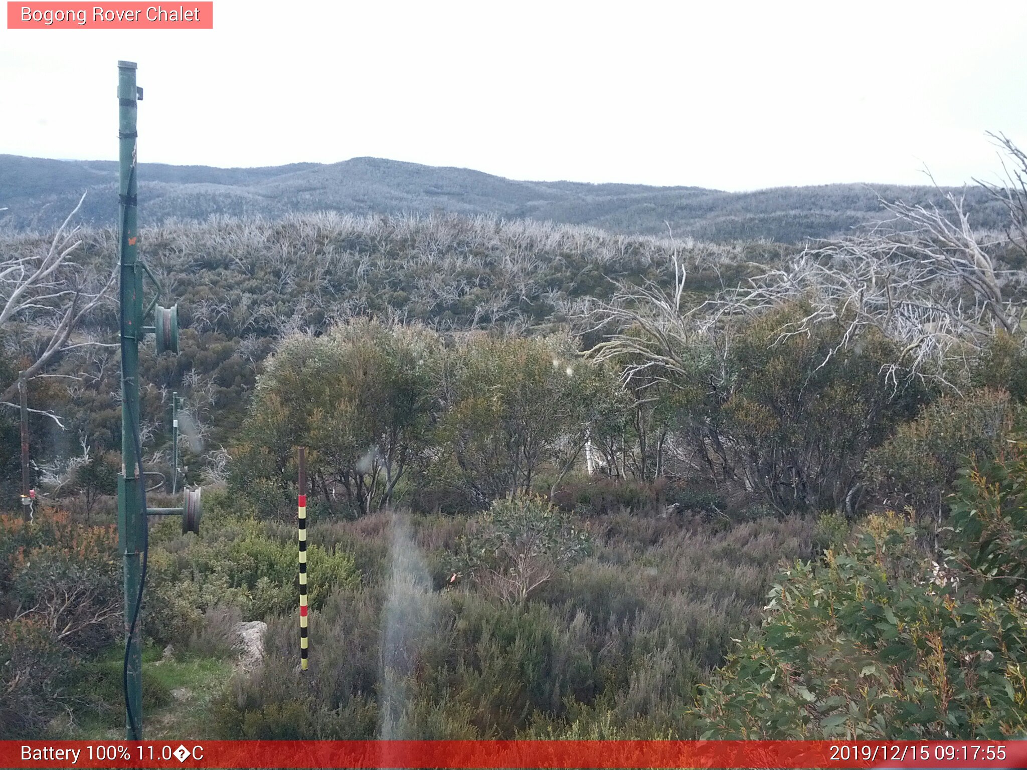 Bogong Web Cam 9:17am Sunday 15th of December 2019