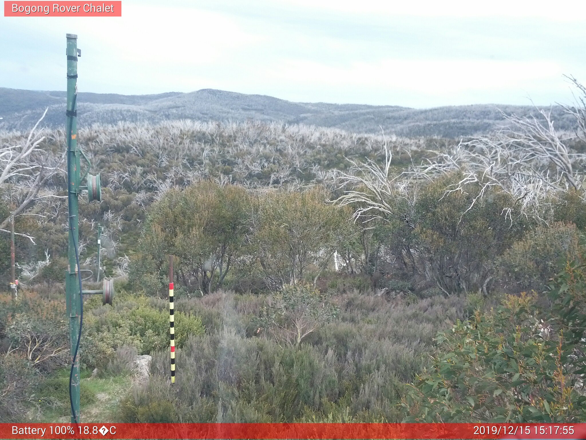 Bogong Web Cam 3:17pm Sunday 15th of December 2019