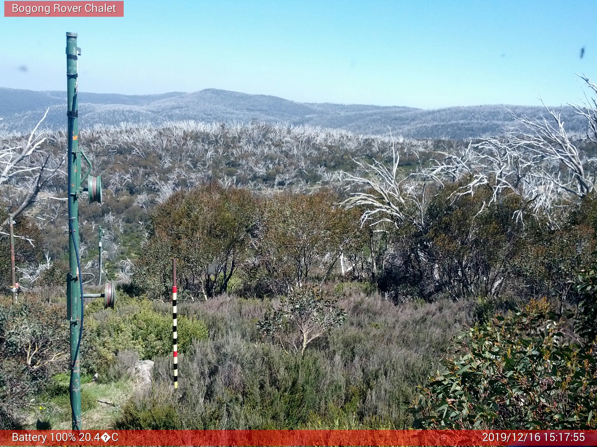 Bogong Web Cam 3:17pm Monday 16th of December 2019