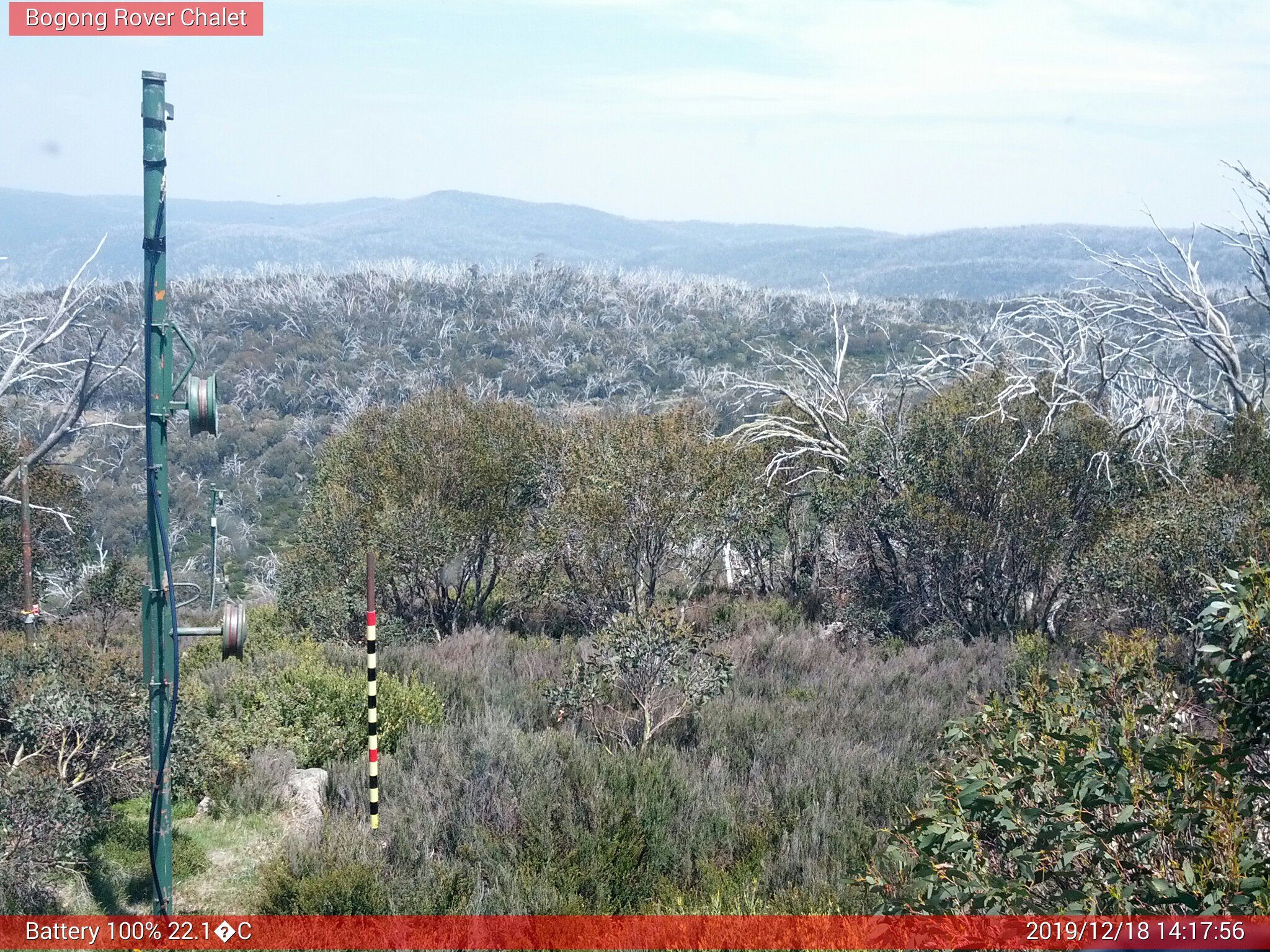 Bogong Web Cam 2:17pm Wednesday 18th of December 2019