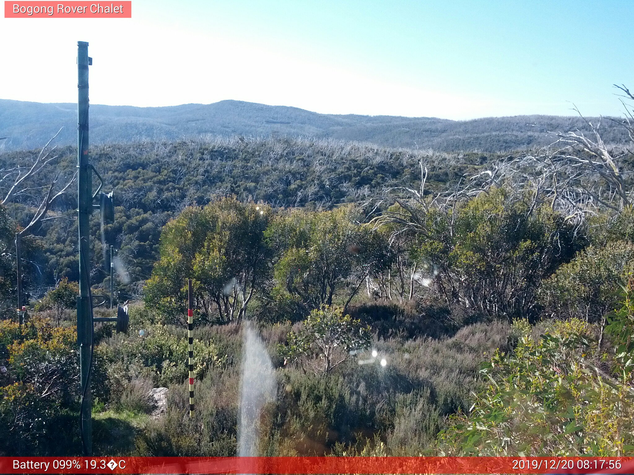 Bogong Web Cam 8:17am Friday 20th of December 2019