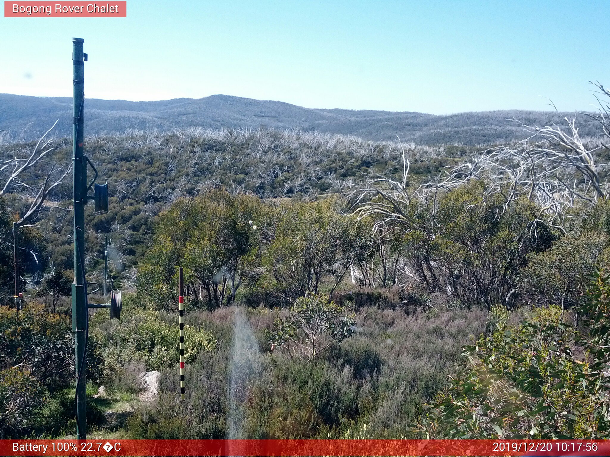 Bogong Web Cam 10:17am Friday 20th of December 2019