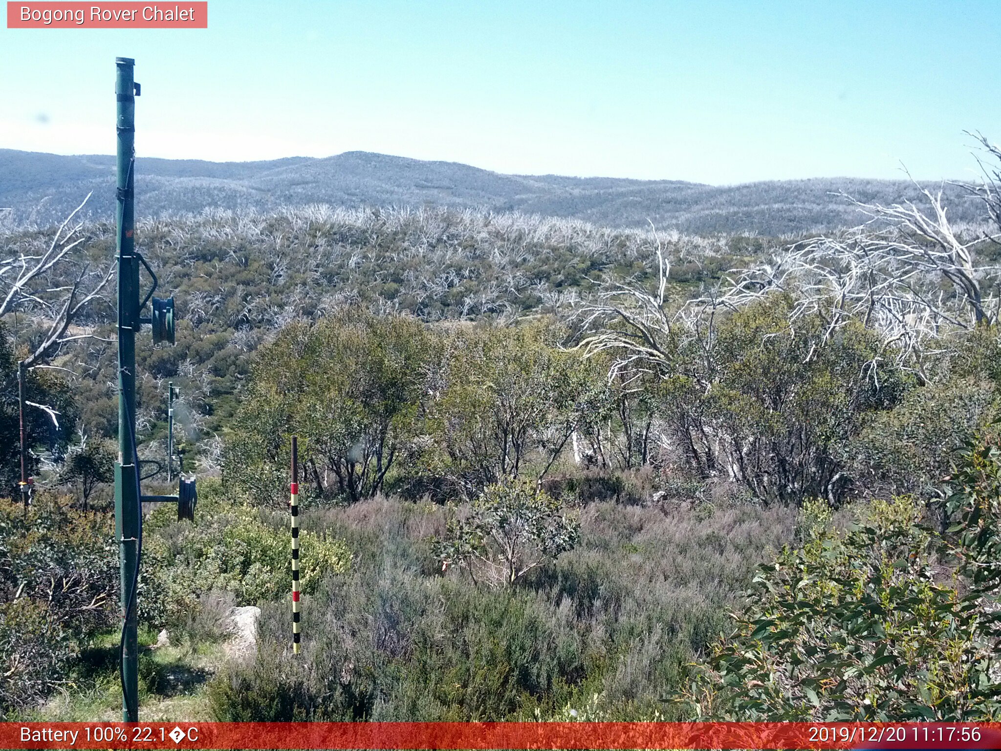 Bogong Web Cam 11:17am Friday 20th of December 2019