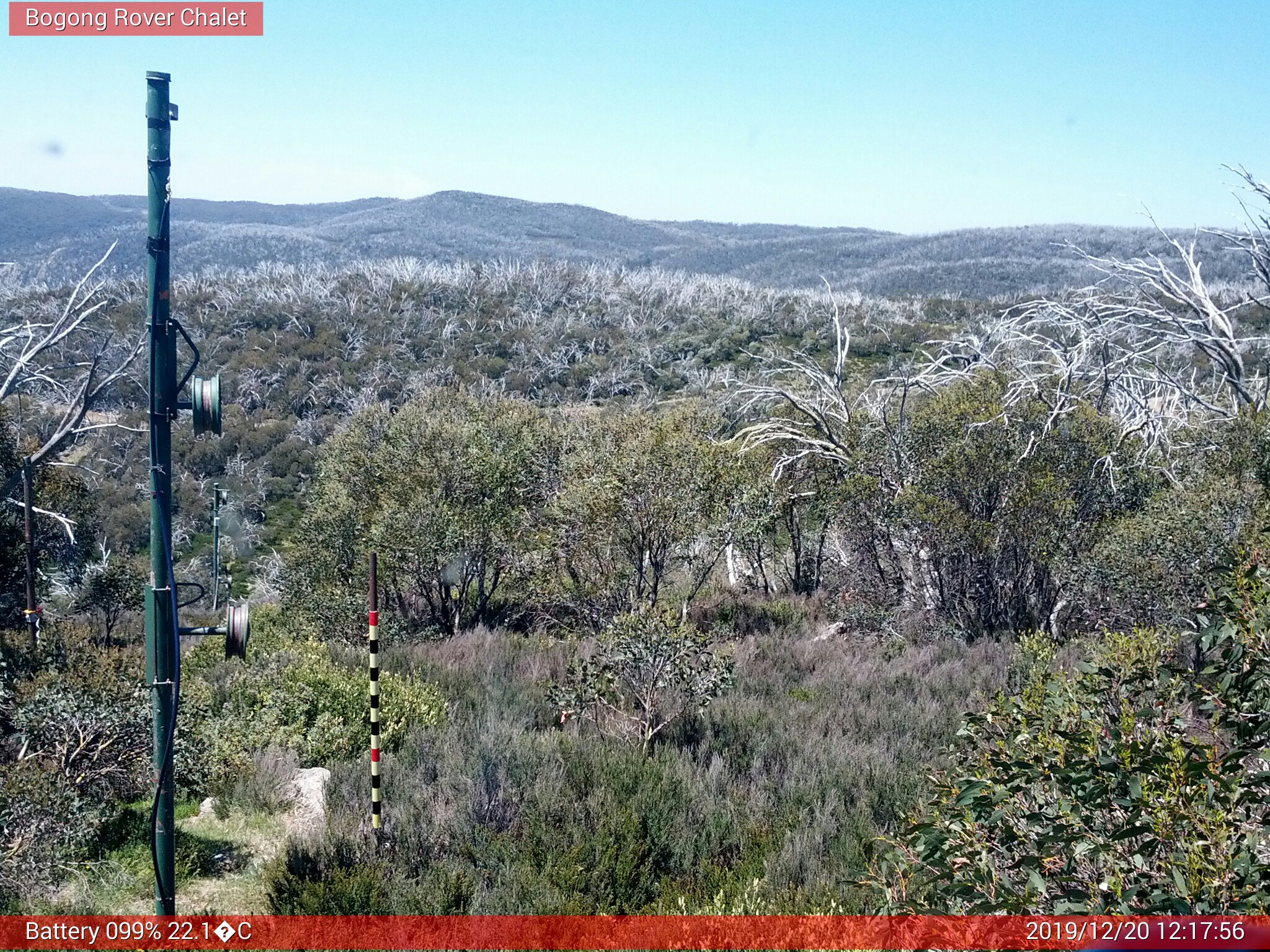 Bogong Web Cam 12:17pm Friday 20th of December 2019