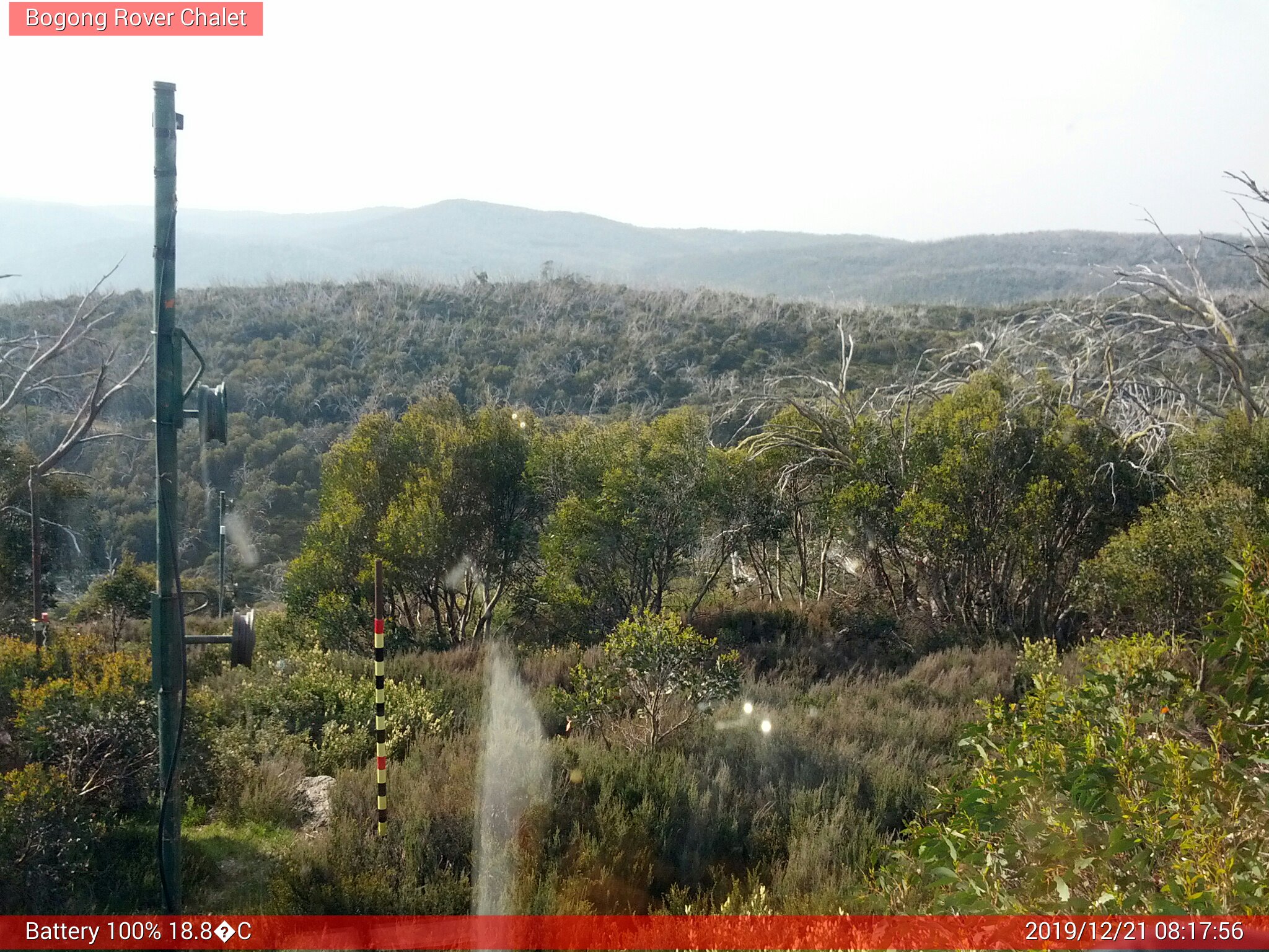 Bogong Web Cam 8:17am Saturday 21st of December 2019