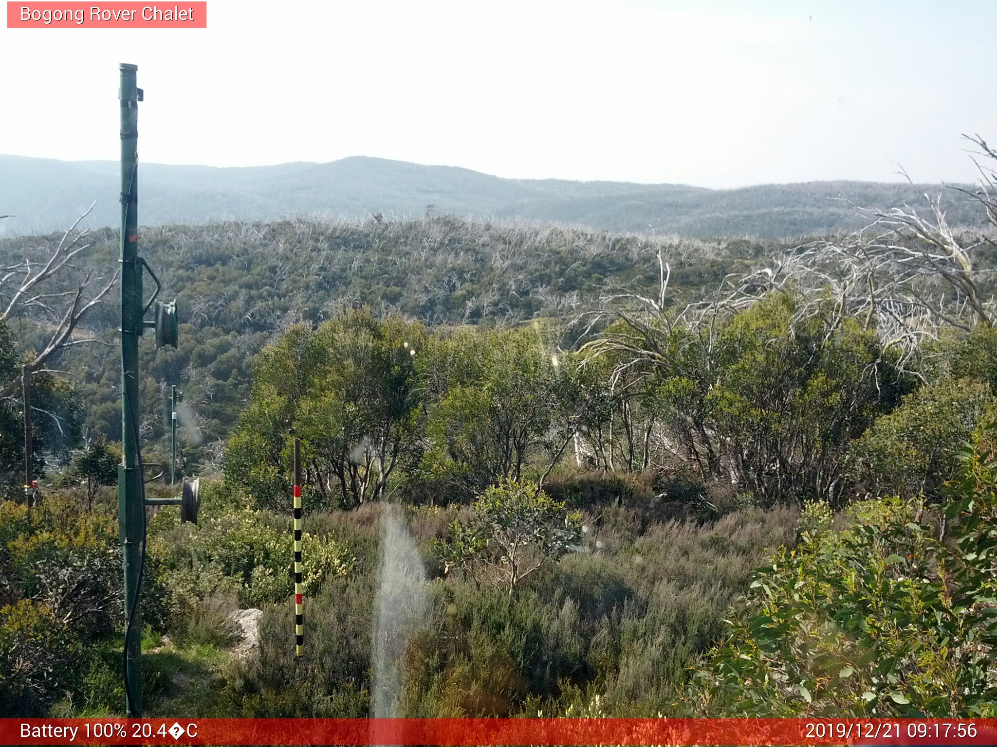 Bogong Web Cam 9:17am Saturday 21st of December 2019