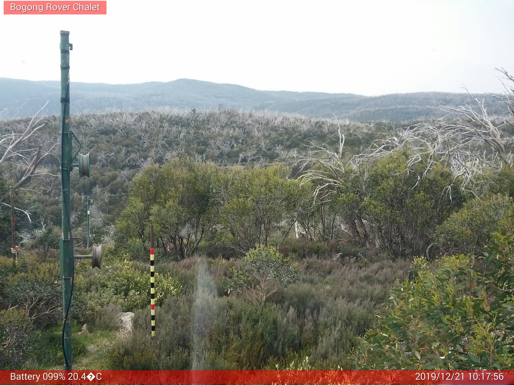 Bogong Web Cam 10:17am Saturday 21st of December 2019