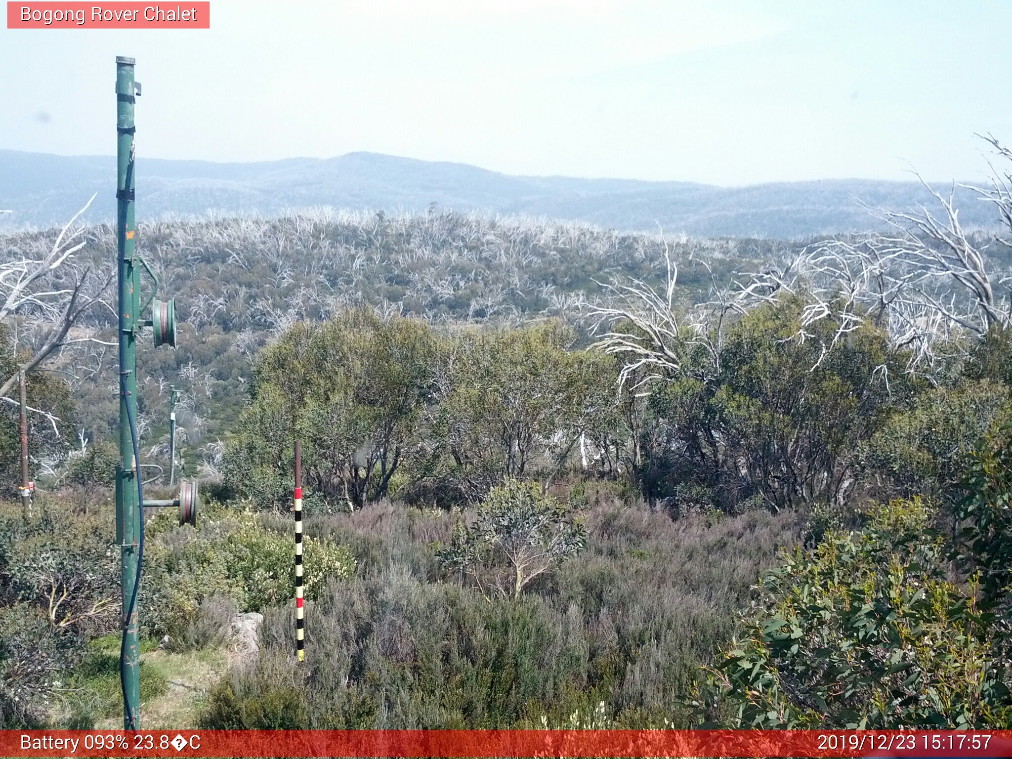 Bogong Web Cam 3:17pm Monday 23rd of December 2019