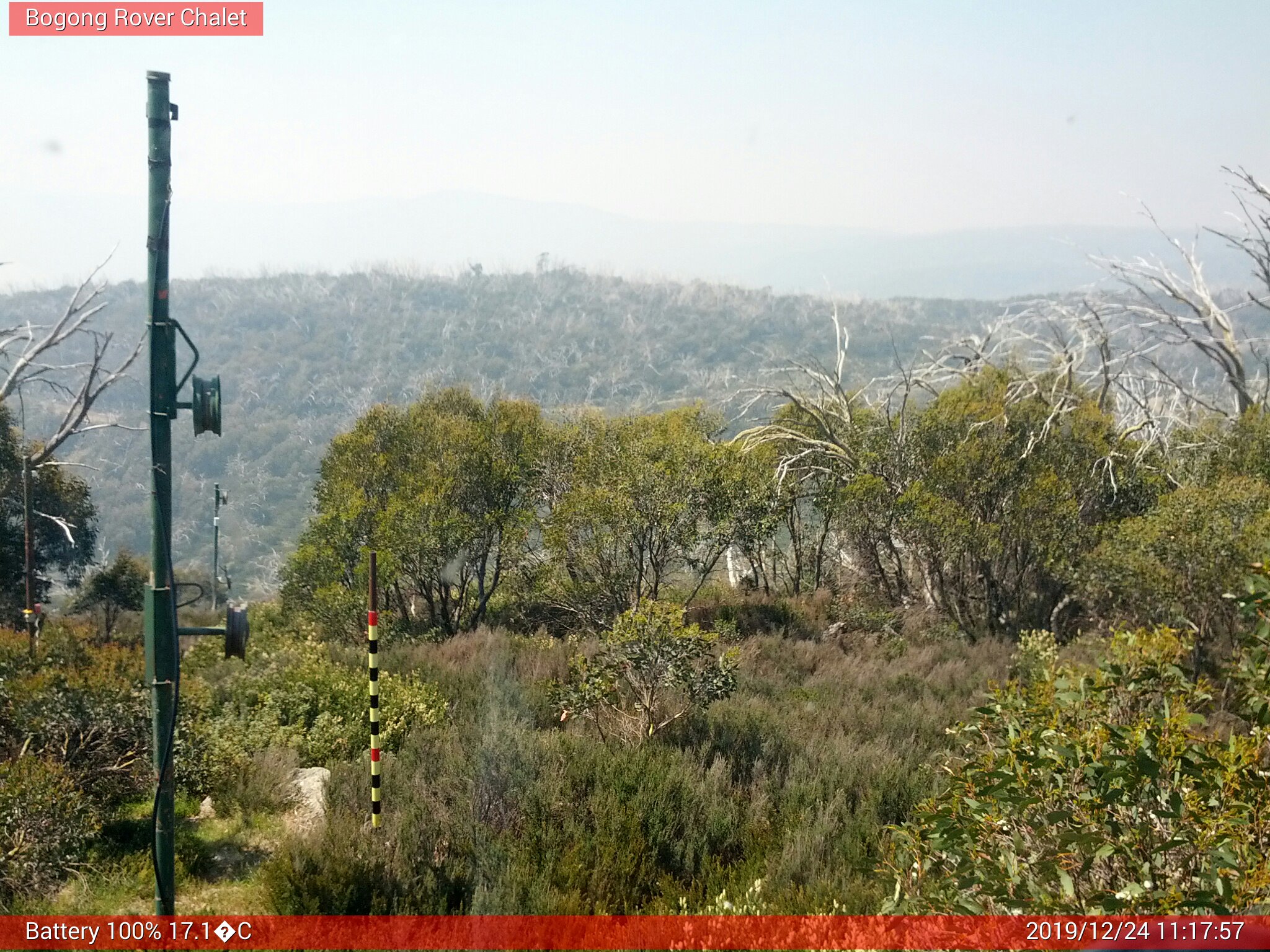 Bogong Web Cam 11:17am Tuesday 24th of December 2019