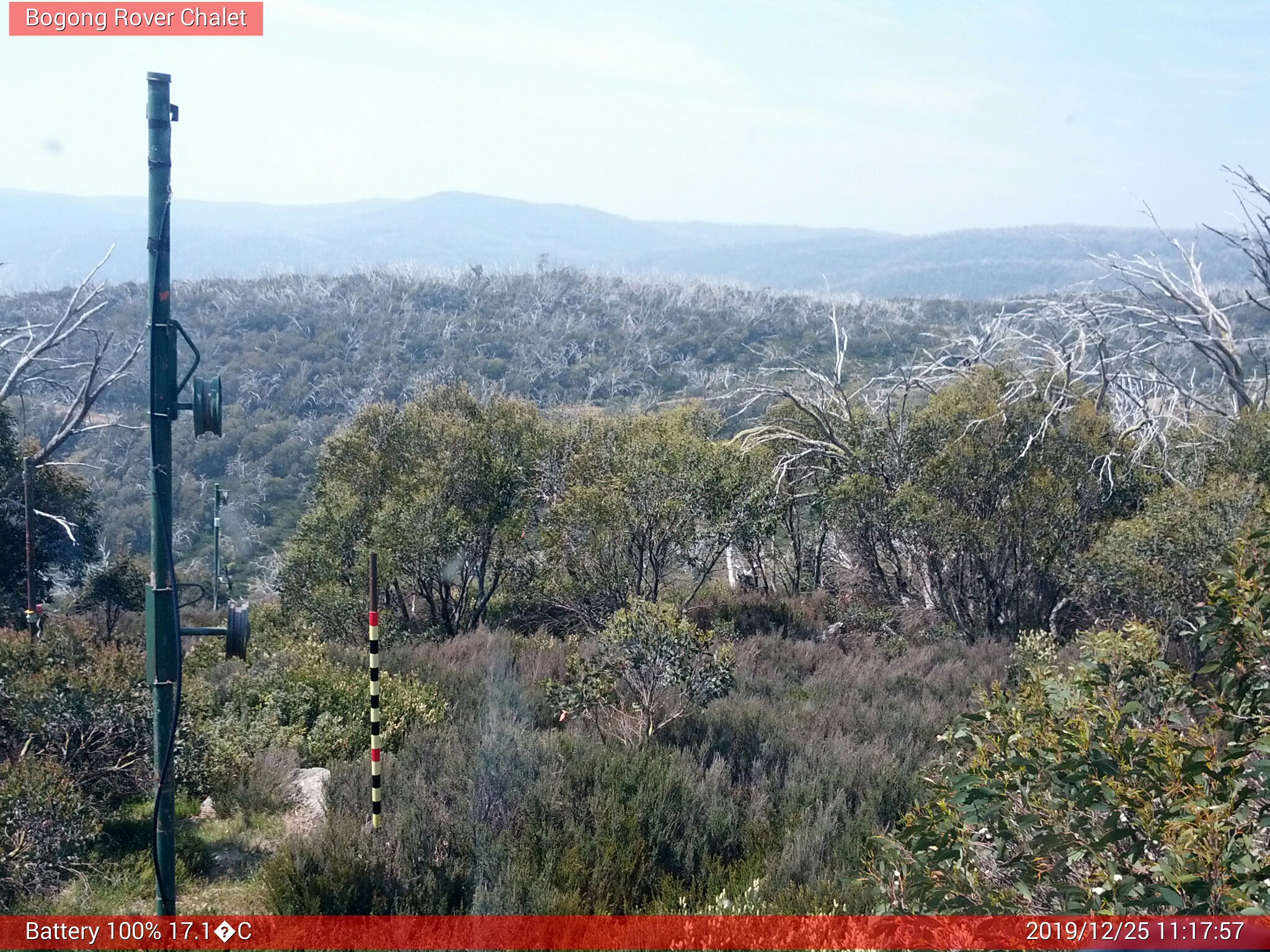 Bogong Web Cam 11:17am Wednesday 25th of December 2019