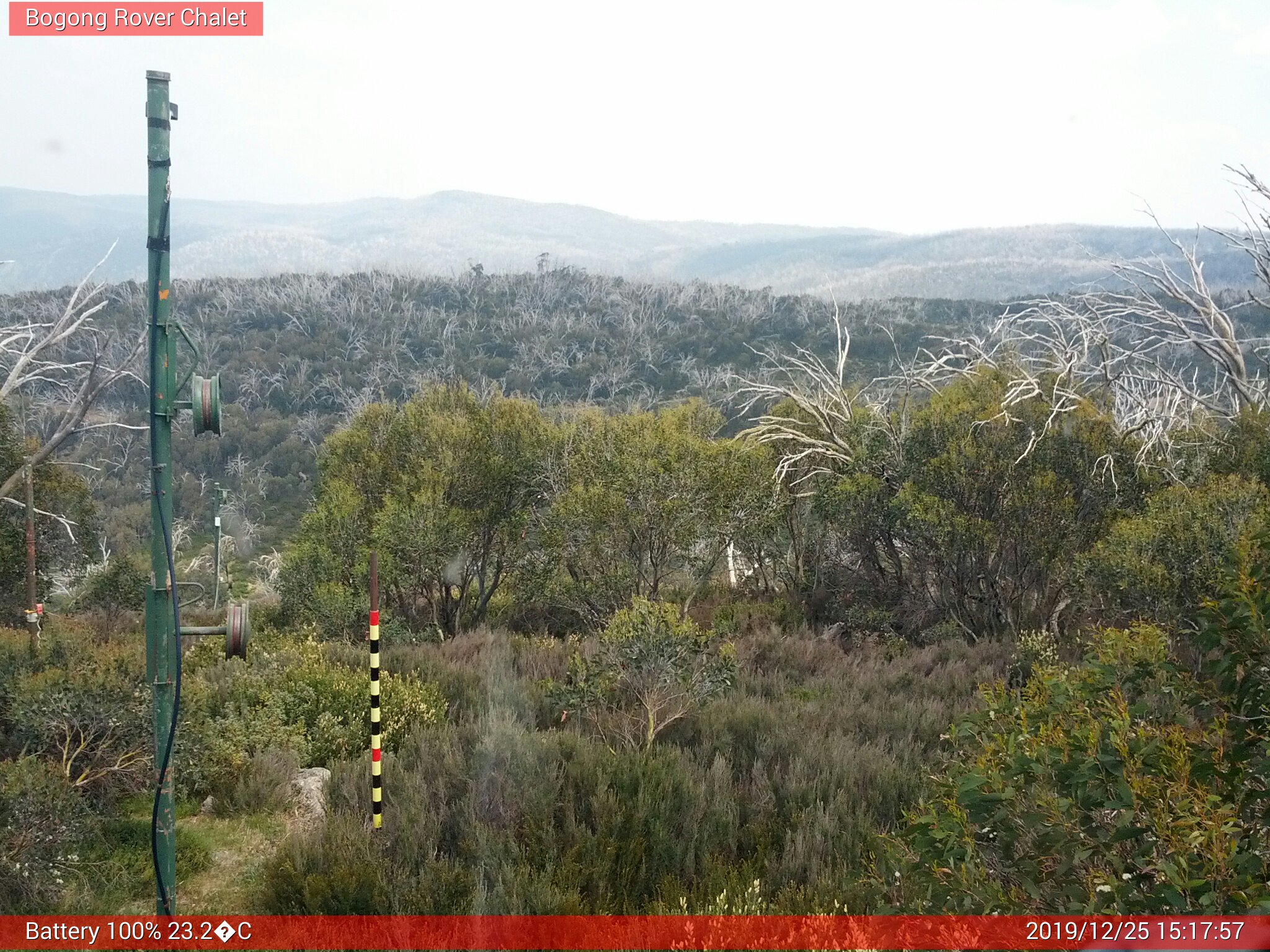 Bogong Web Cam 3:17pm Wednesday 25th of December 2019