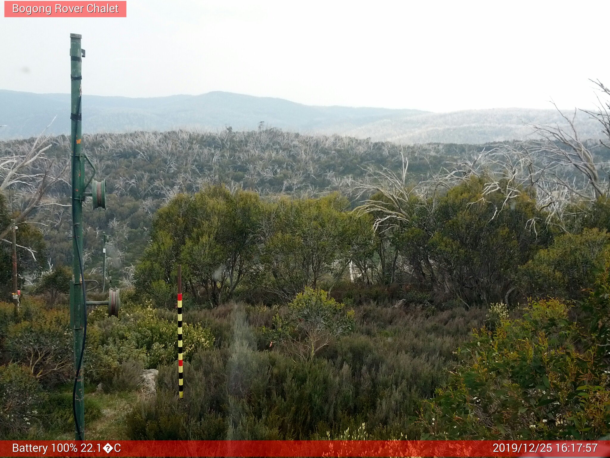 Bogong Web Cam 4:17pm Wednesday 25th of December 2019