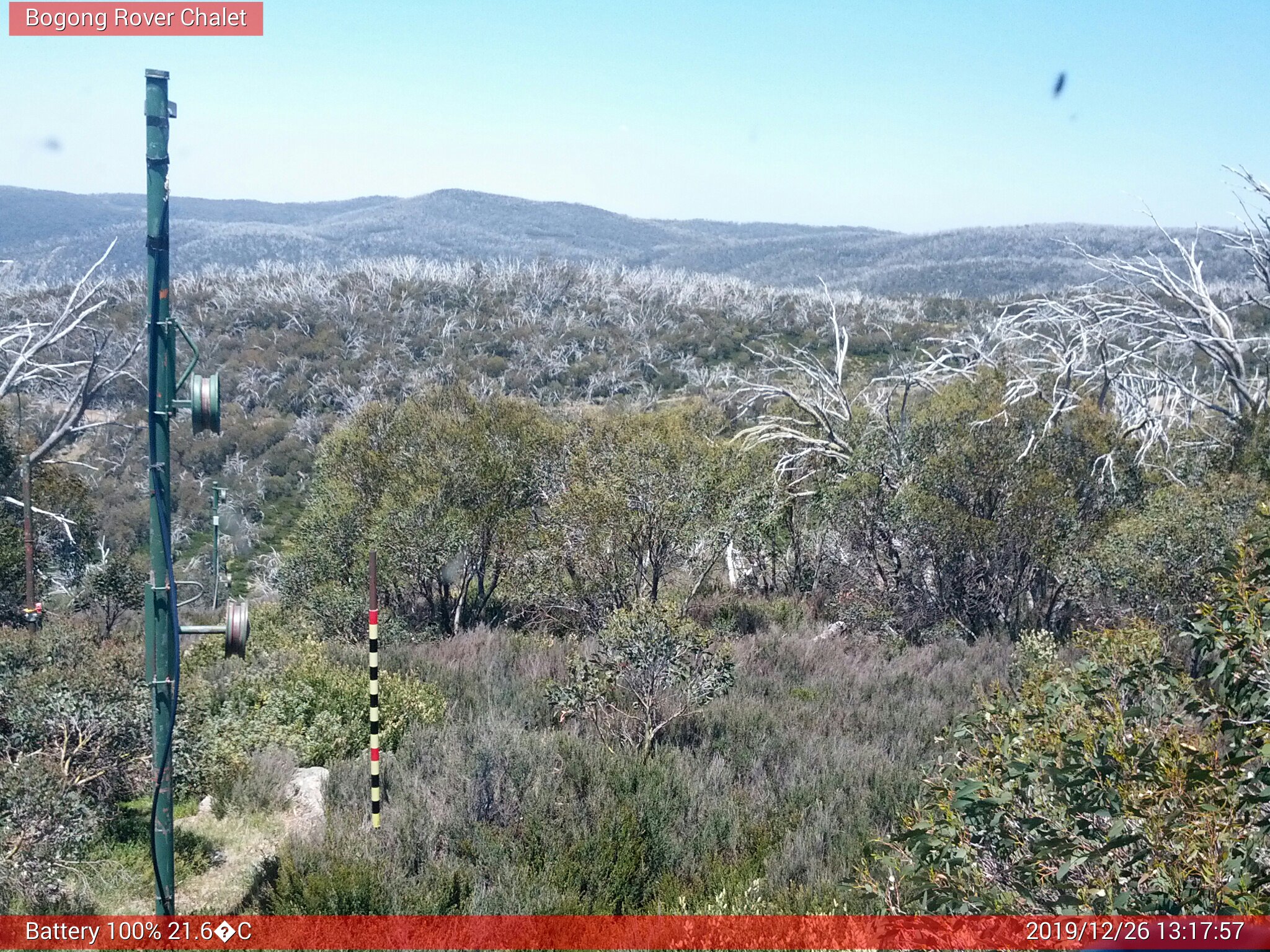 Bogong Web Cam 1:17pm Thursday 26th of December 2019