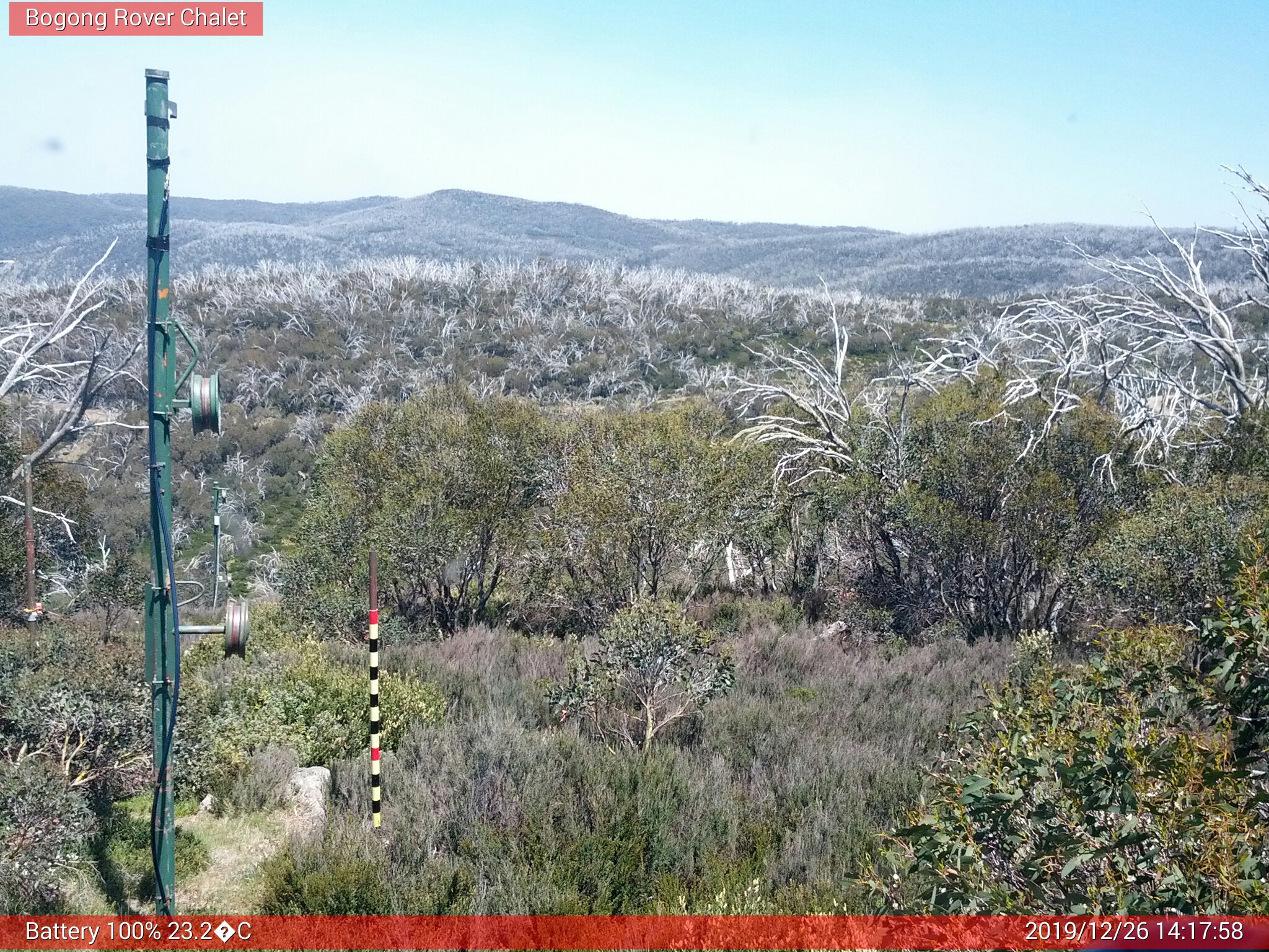 Bogong Web Cam 2:17pm Thursday 26th of December 2019