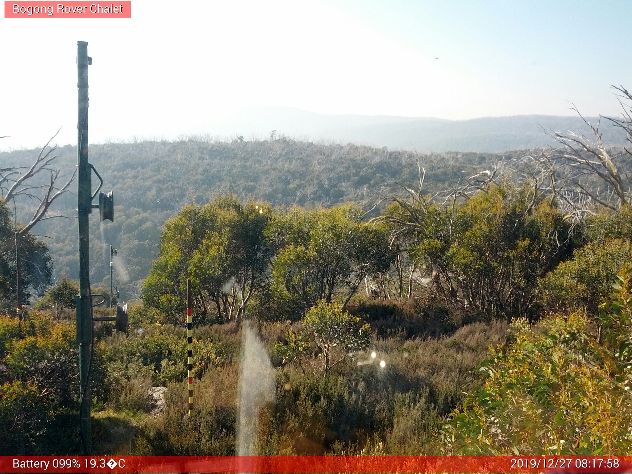 Bogong Web Cam 8:17am Friday 27th of December 2019