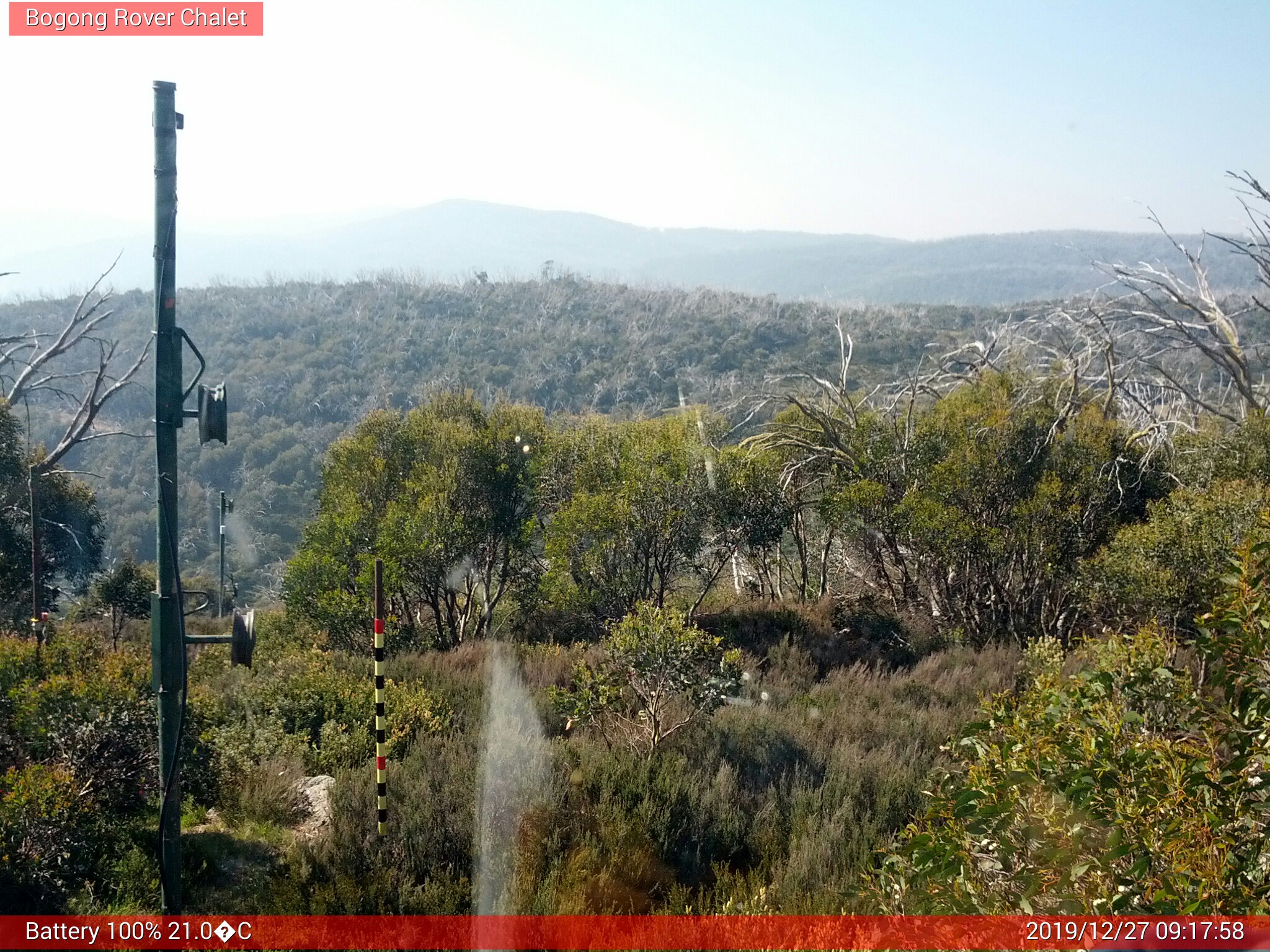 Bogong Web Cam 9:17am Friday 27th of December 2019