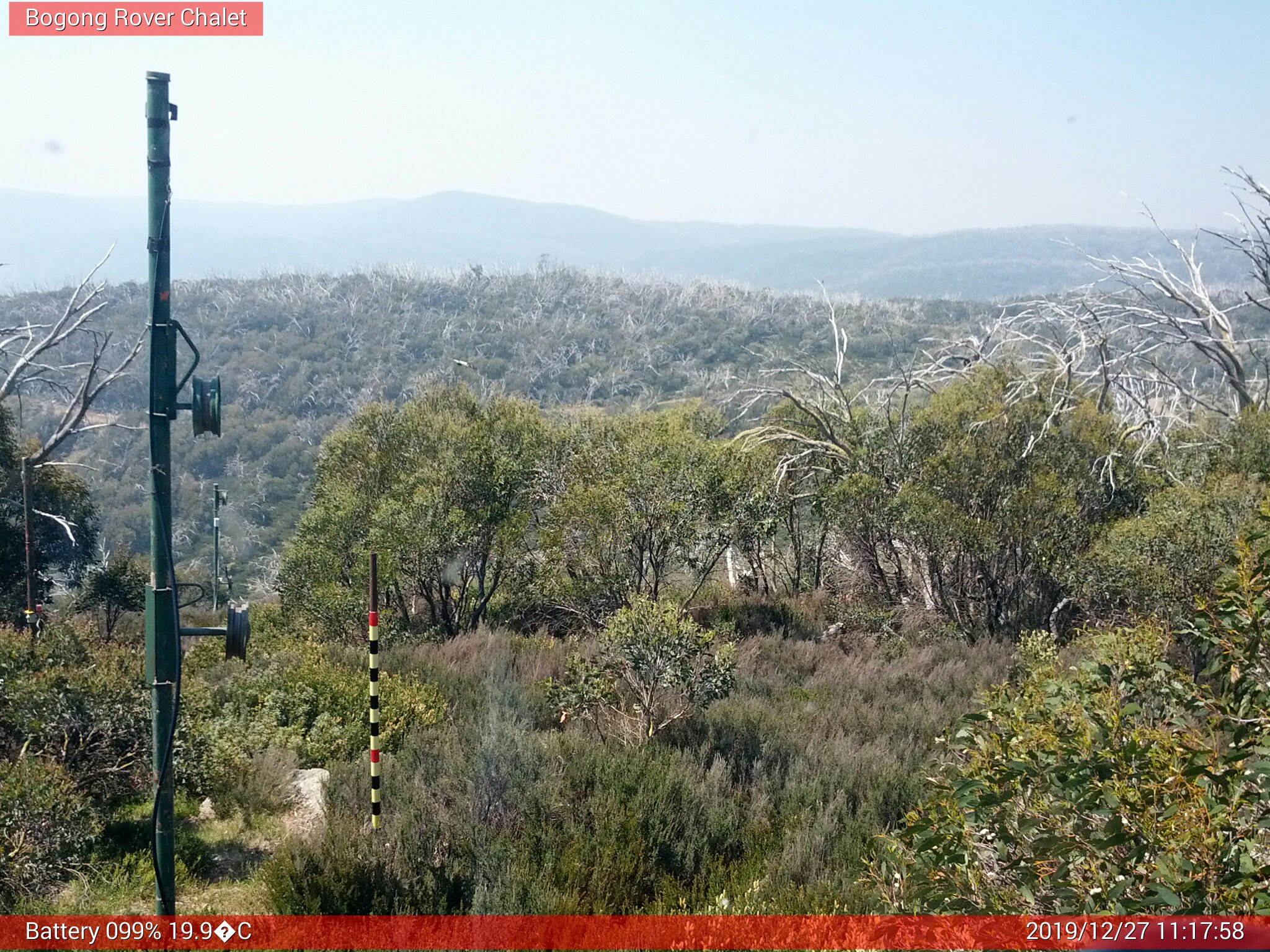 Bogong Web Cam 11:17am Friday 27th of December 2019